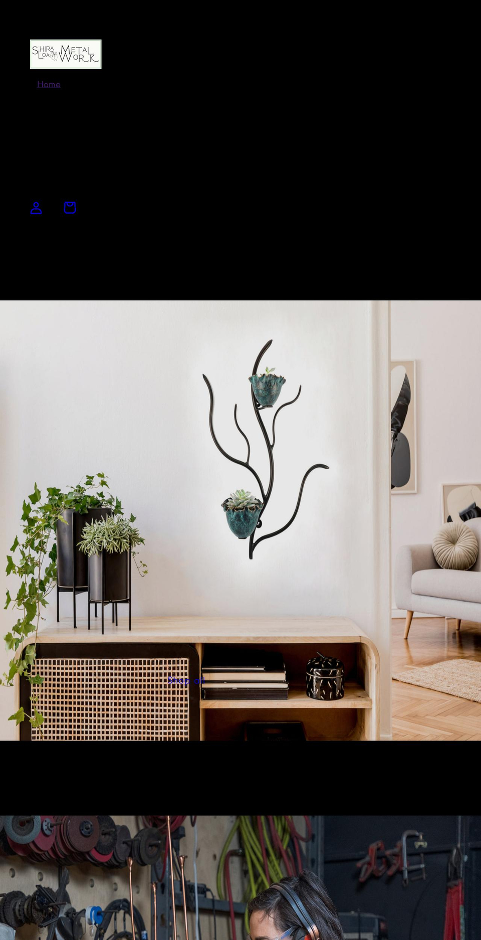 shiraloametalwork.com shopify website screenshot