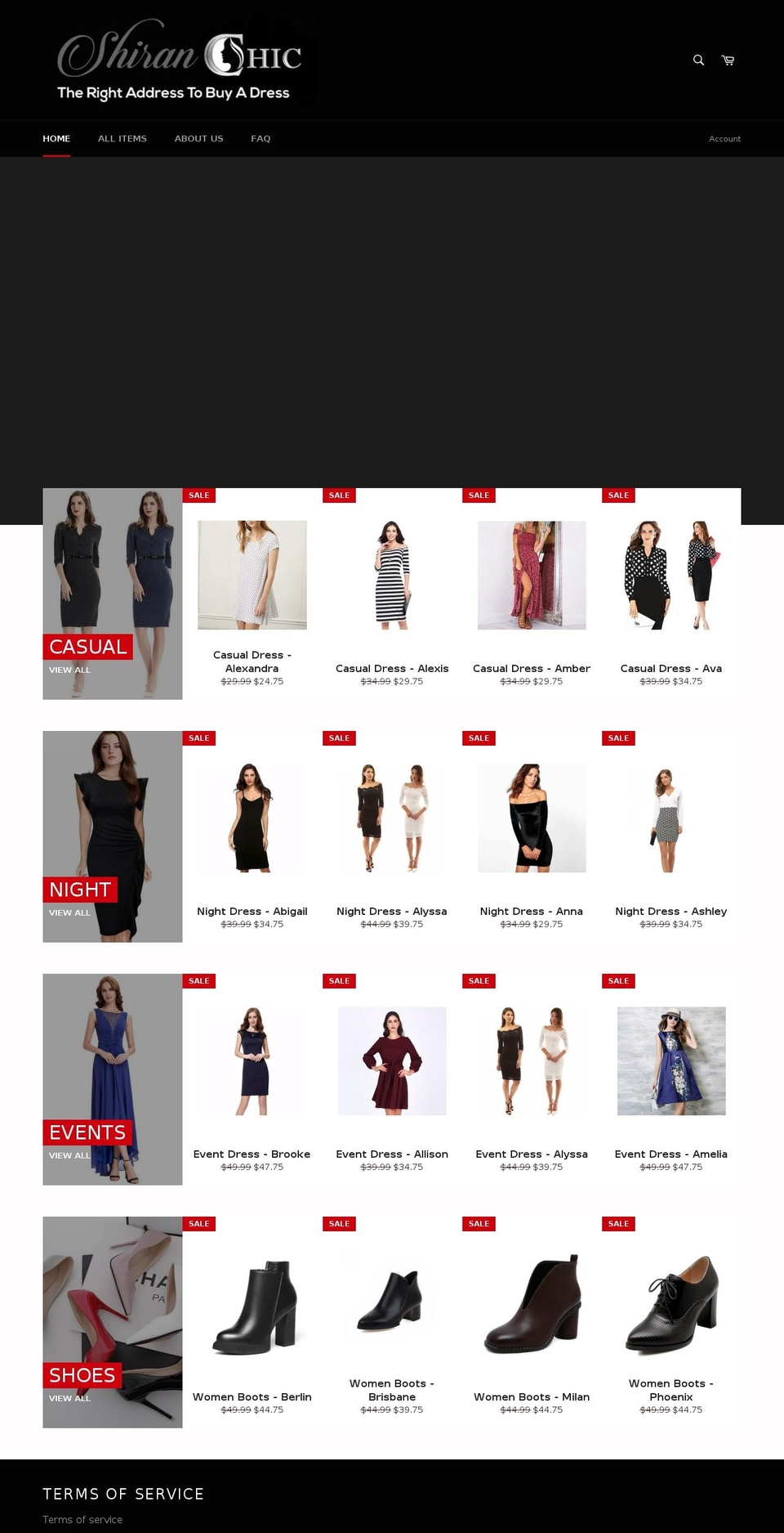 shiranchic.com — Shopify storefront screenshot