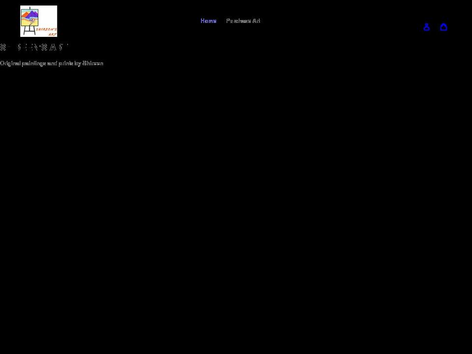 shireensart.com shopify website screenshot
