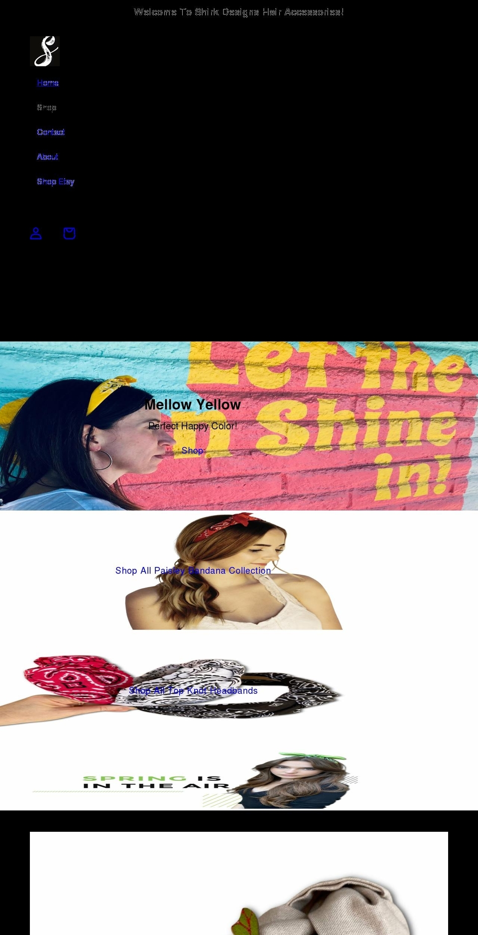 shirkdesigns.com shopify website screenshot