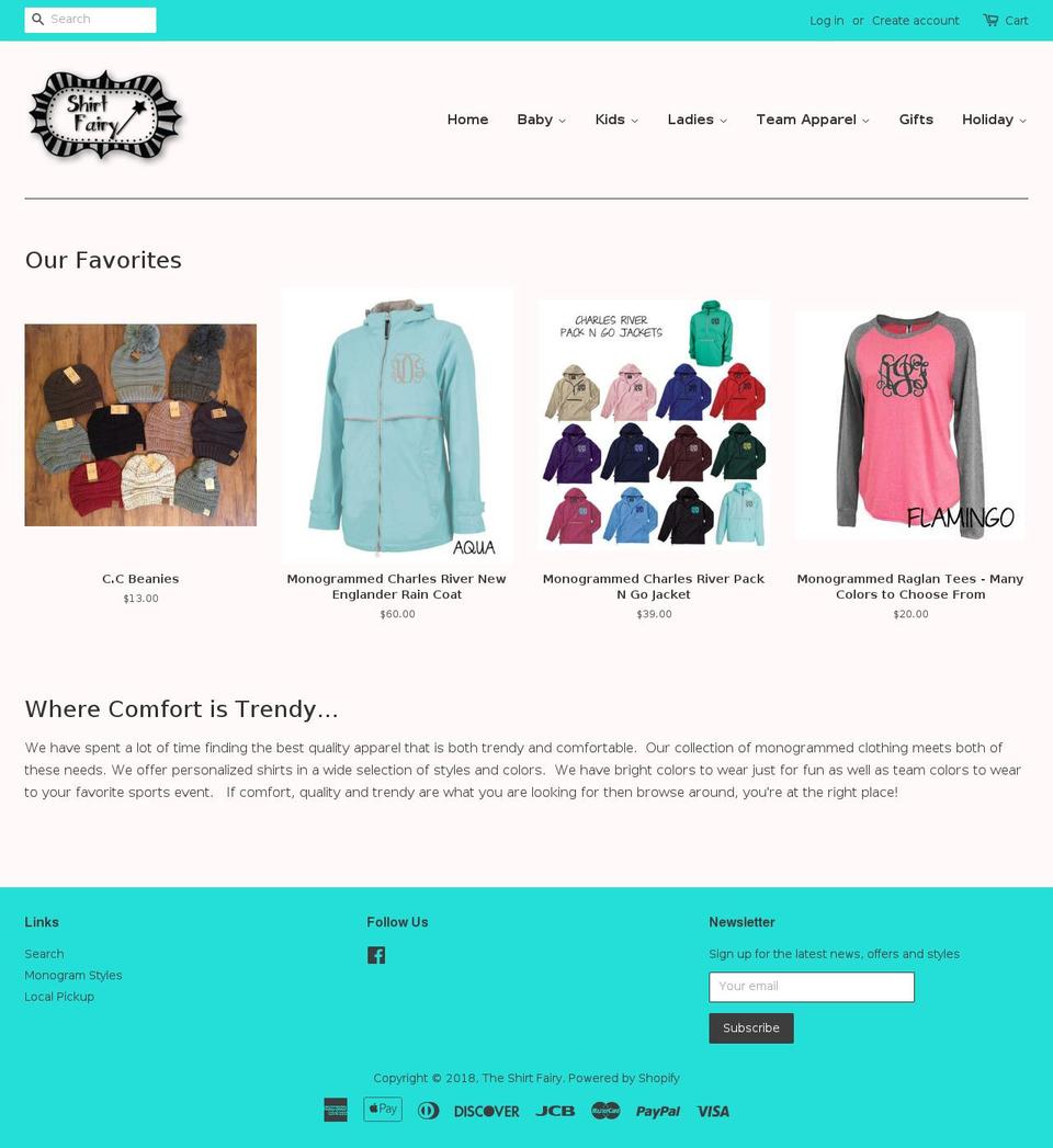 shirtfairy.com — Shopify storefront screenshot