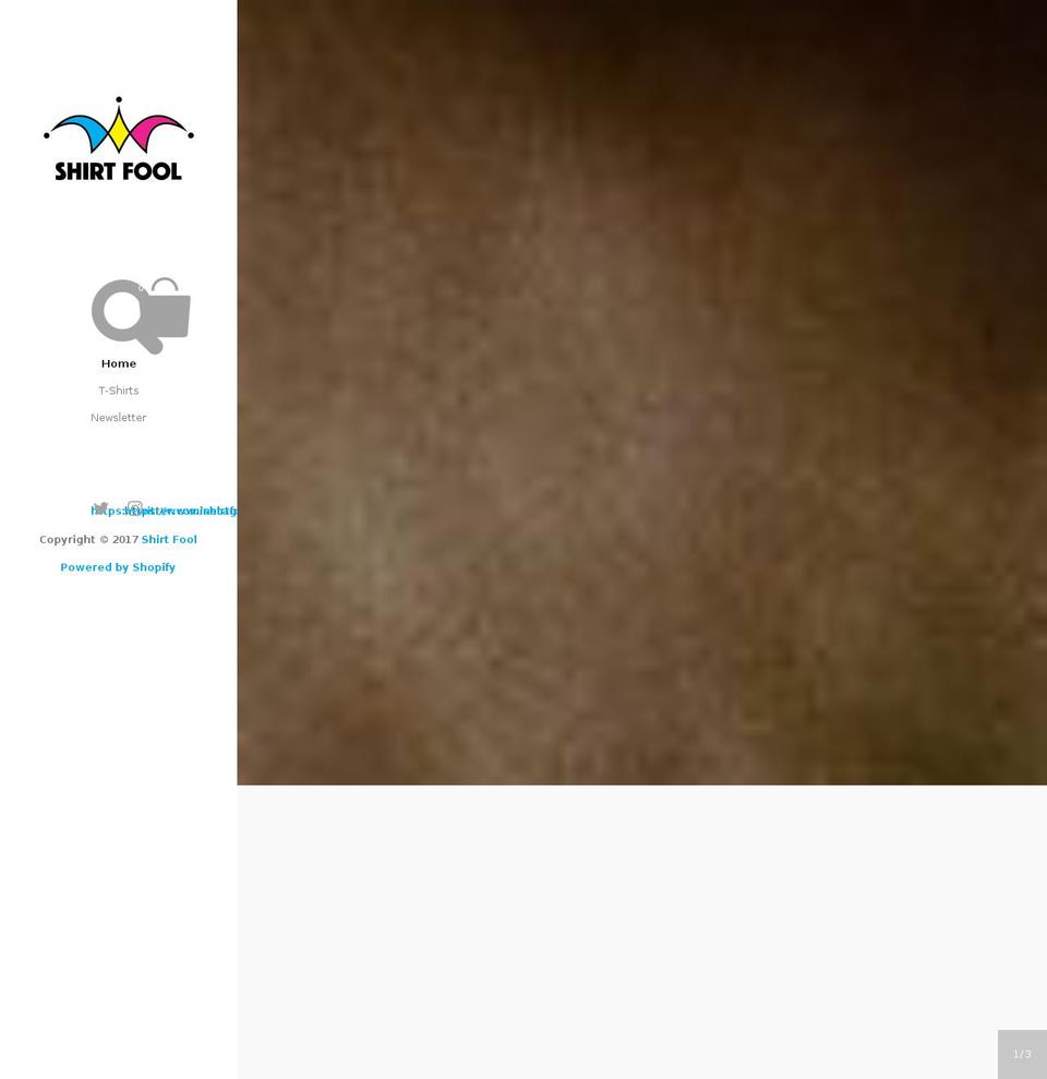 shirtfool.com shopify website screenshot