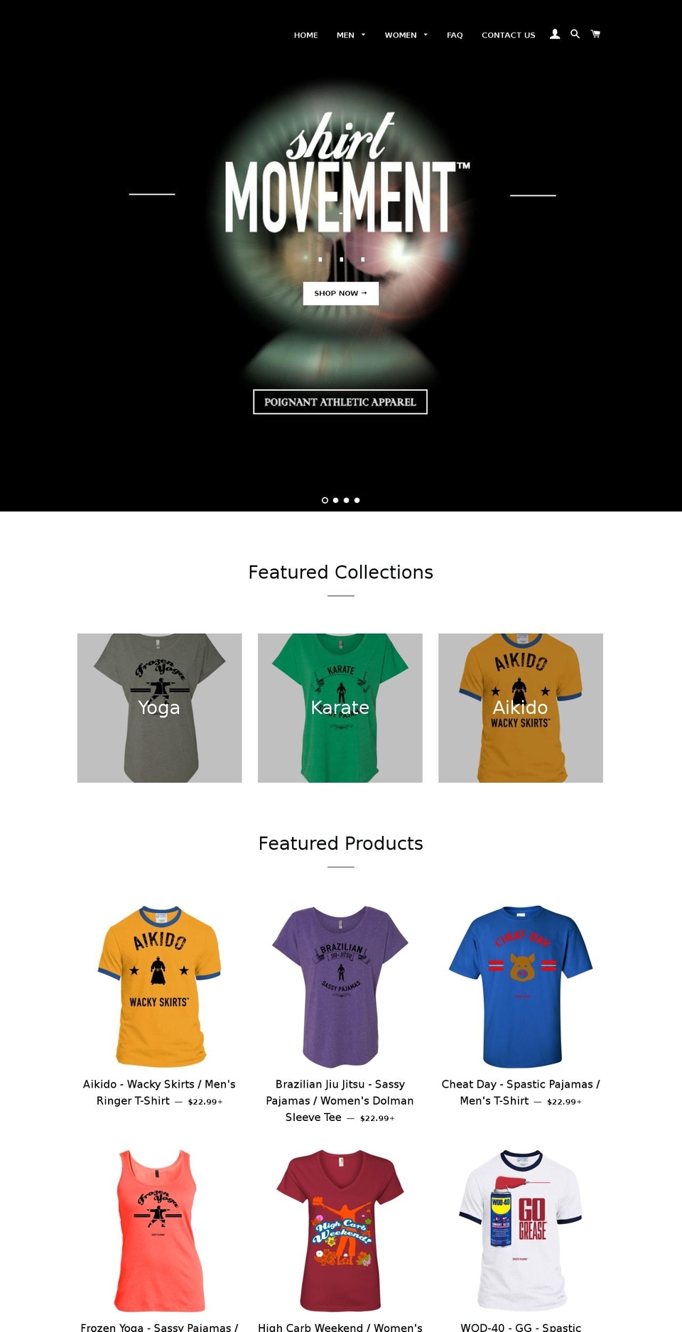 shirtmovement.com shopify website screenshot