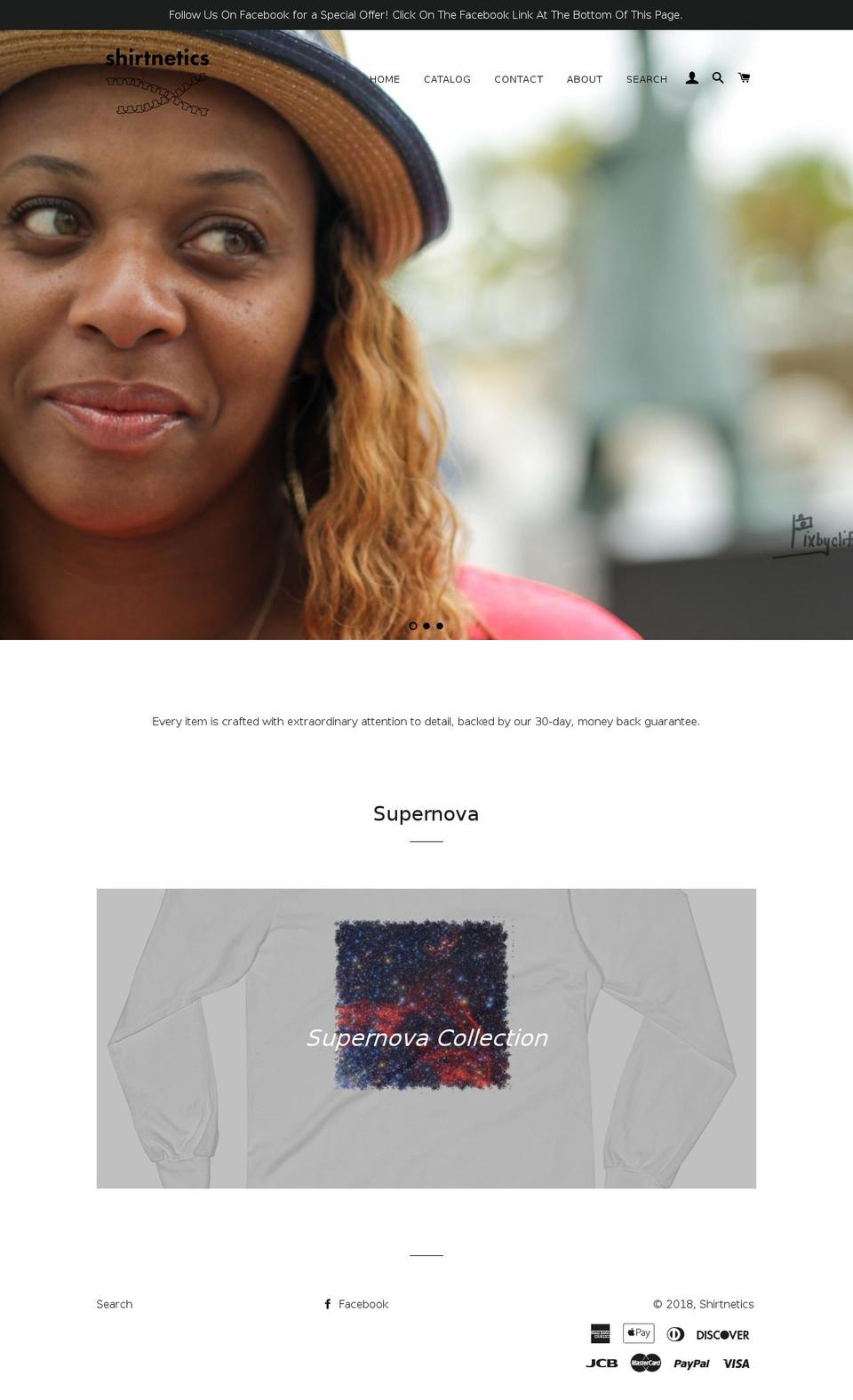 shirtnetics.com — Shopify storefront screenshot