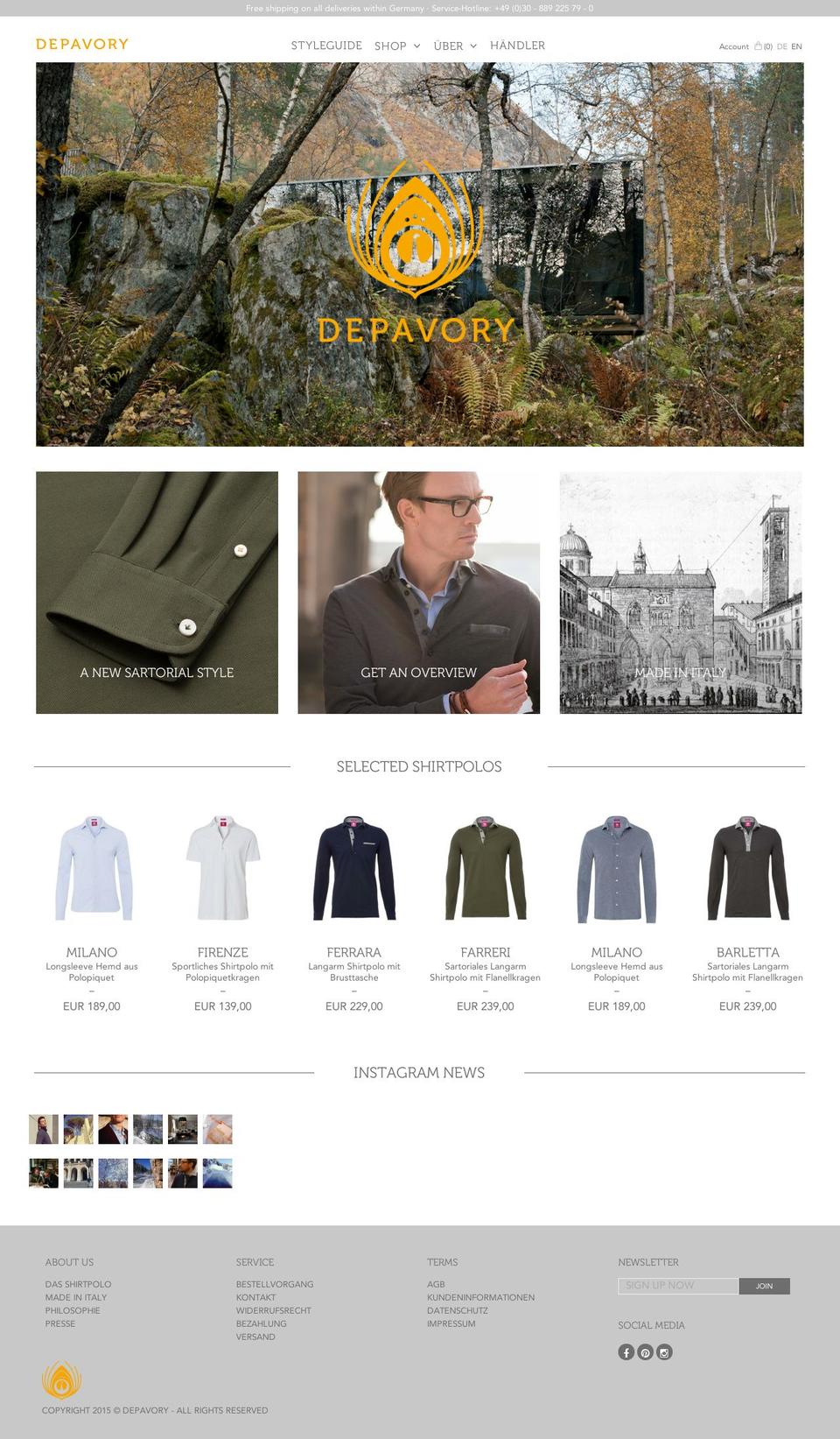 Depavory (2016-05-13) Shopify theme site example shirtpoloworld.net