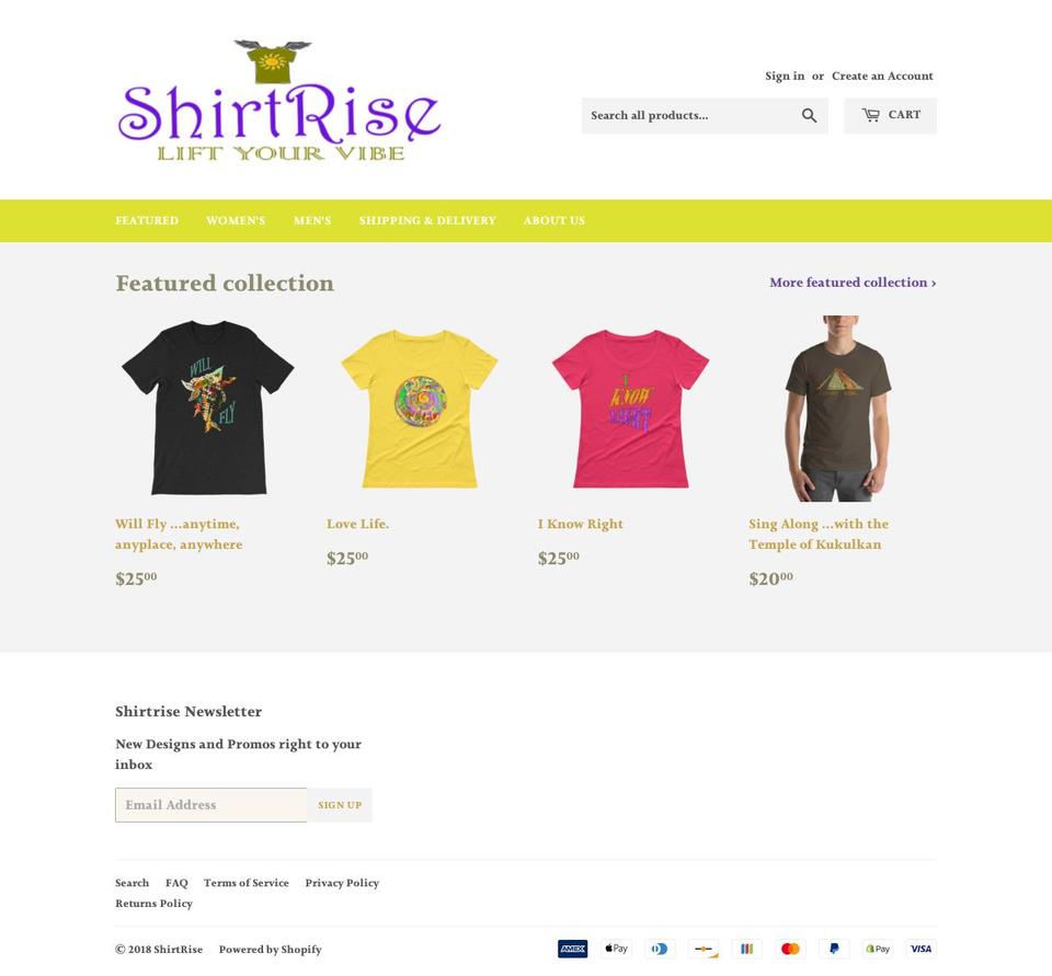 shirtvibe.com shopify website screenshot
