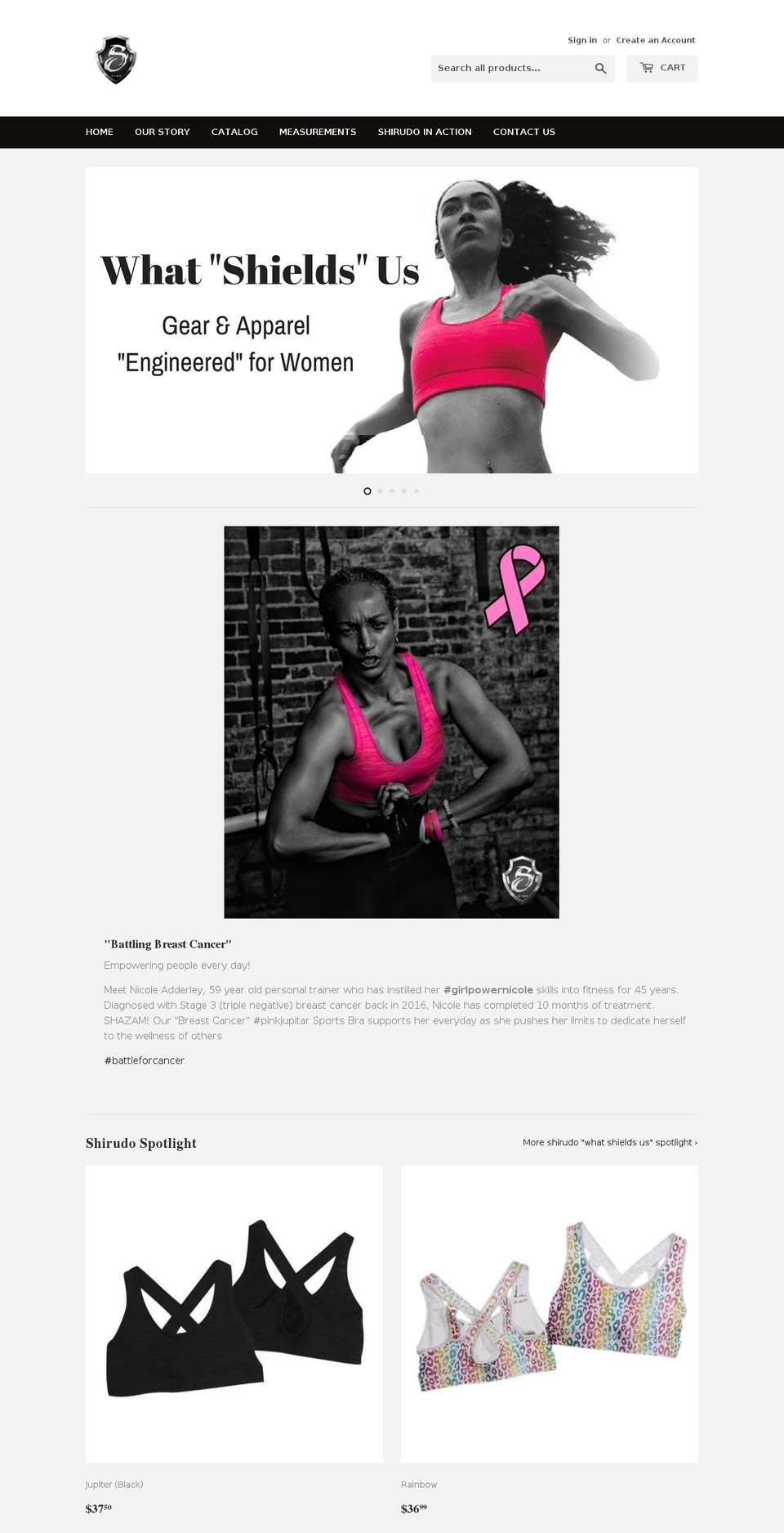 shirudogear.com — Shopify storefront screenshot