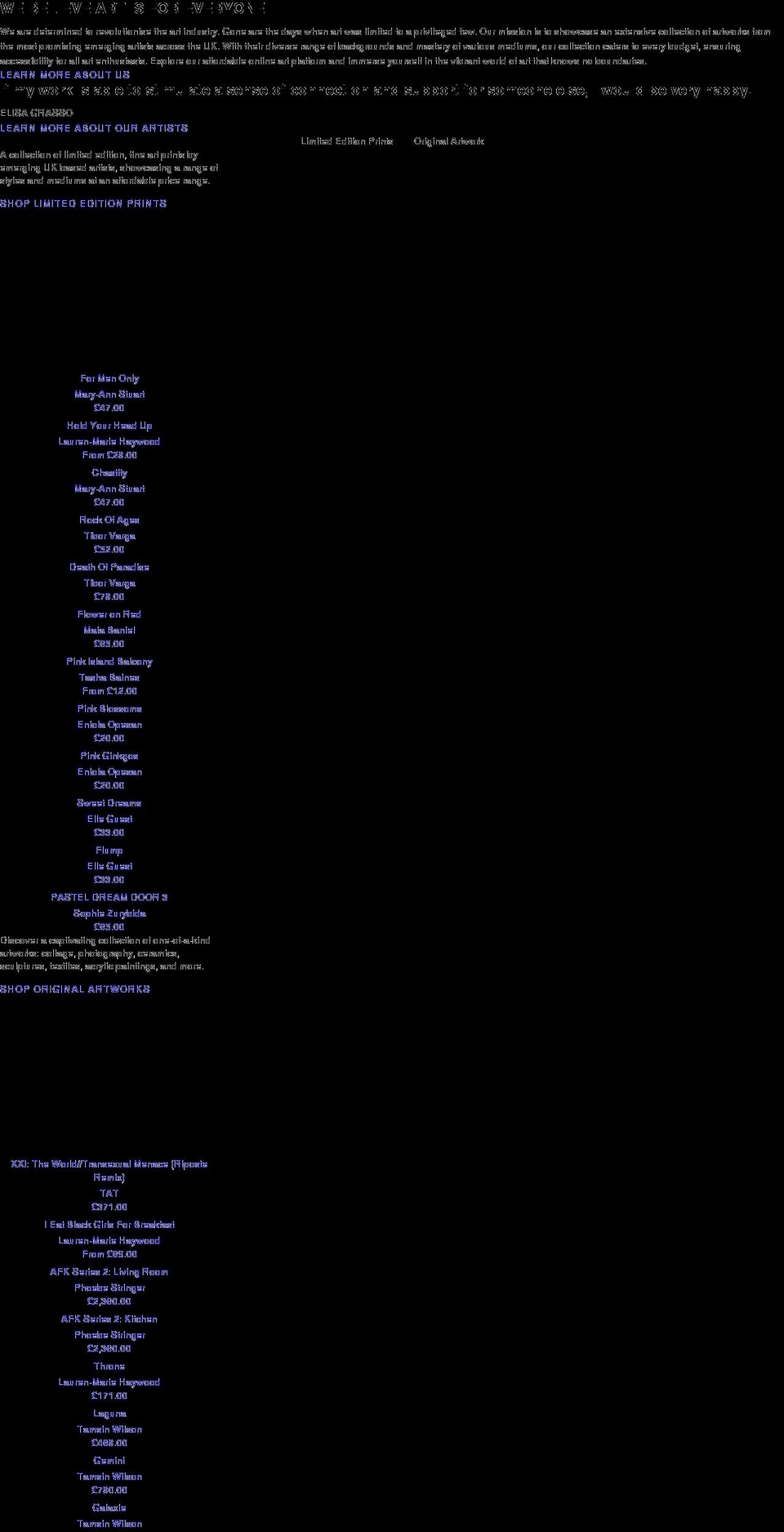 shiverarts.com shopify website screenshot