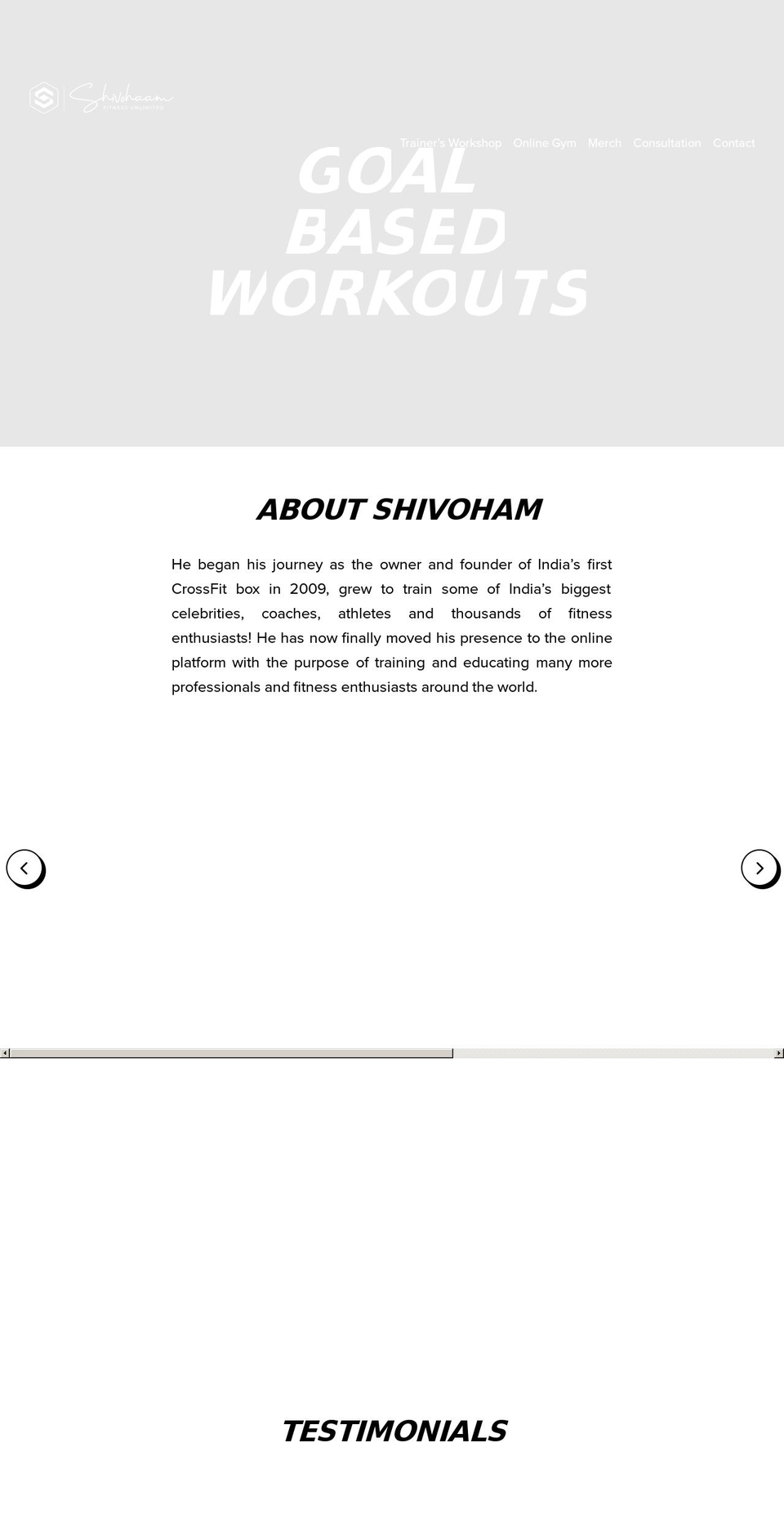 shivohamofficial.com shopify website screenshot