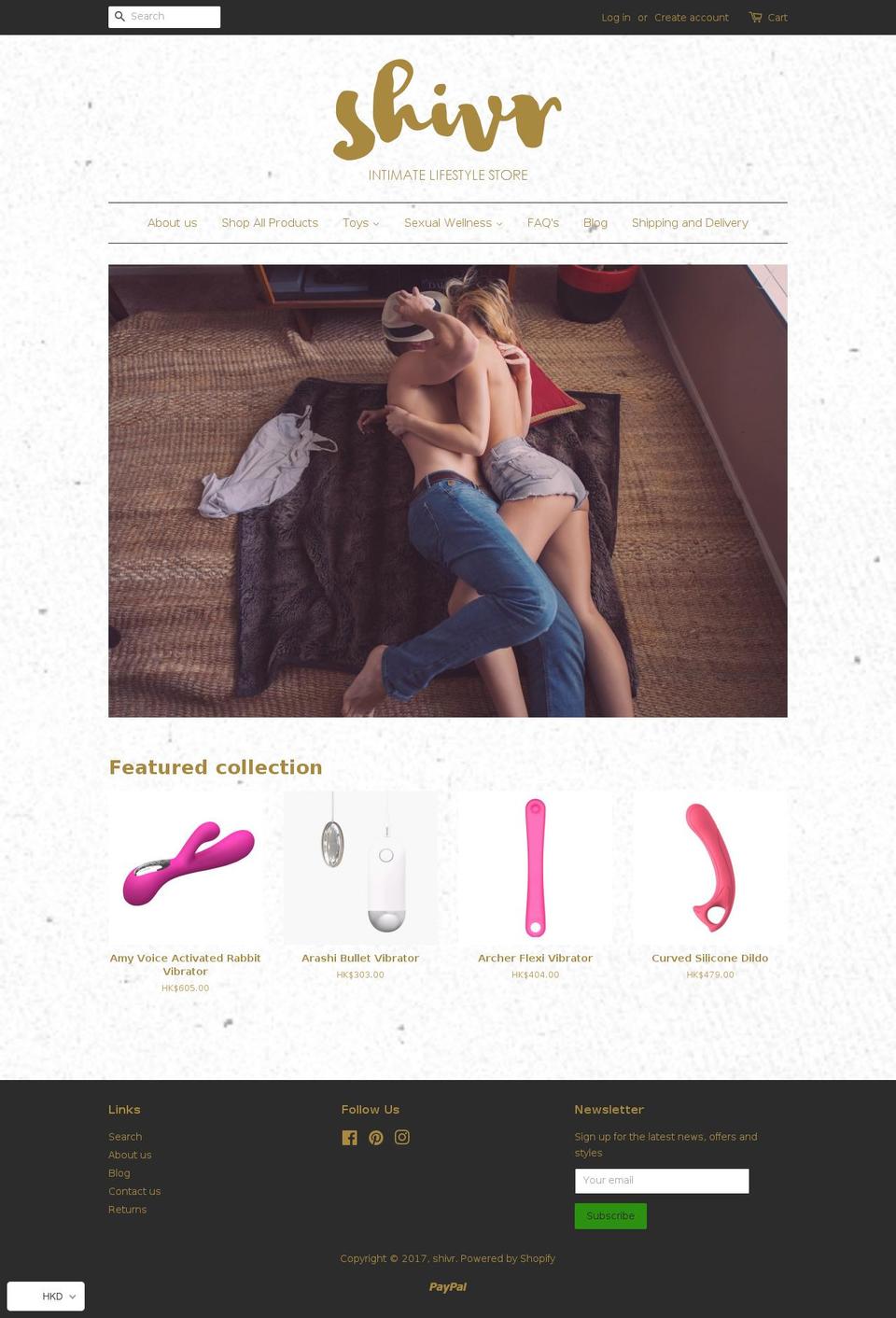 shivrlifestyle.com shopify website screenshot