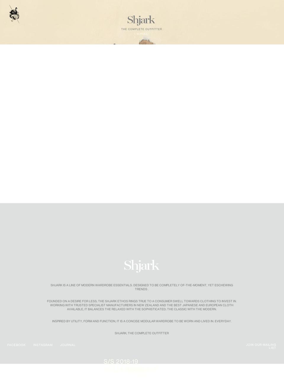 shjark.com shopify website screenshot