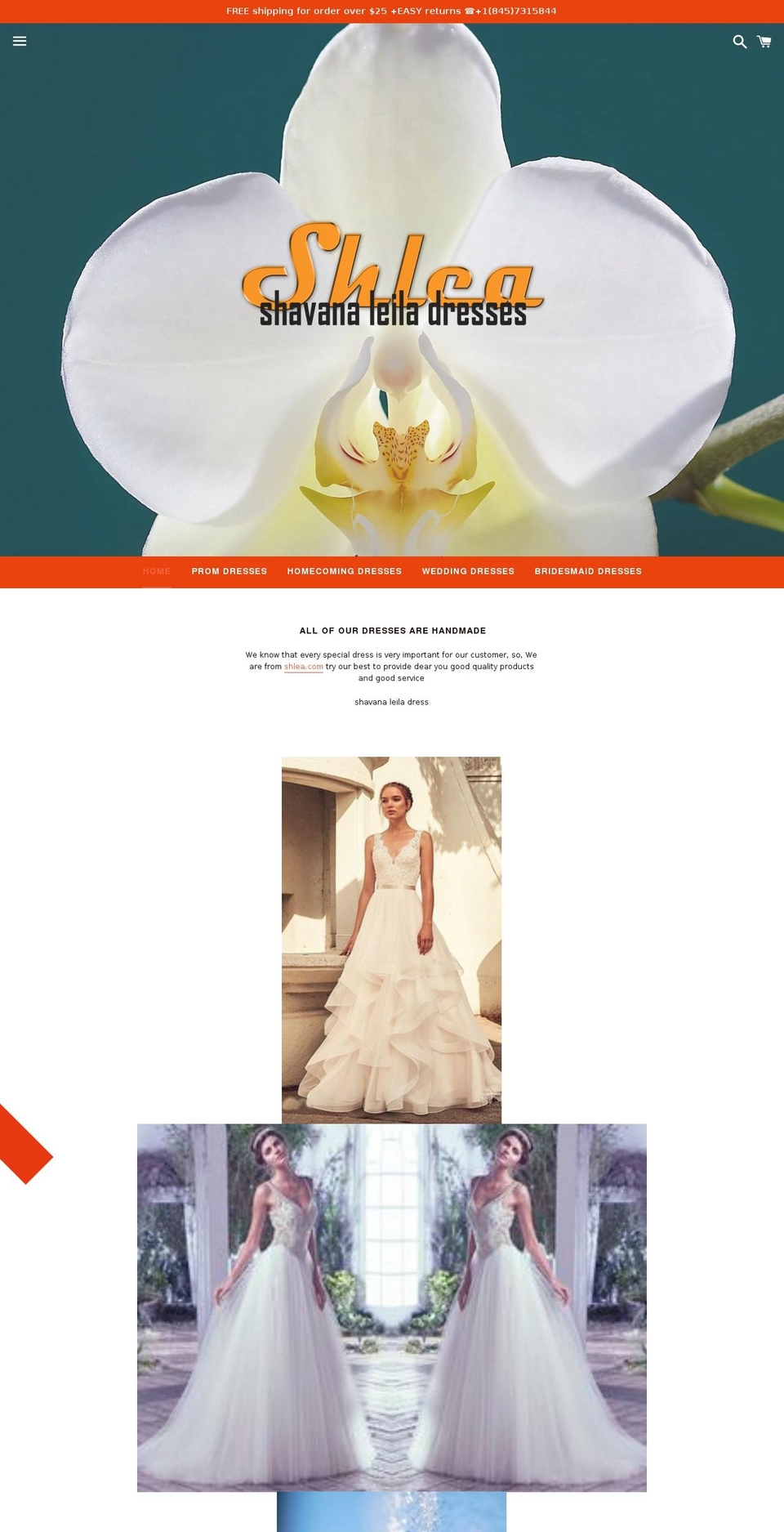 shlea.com — Shopify storefront screenshot