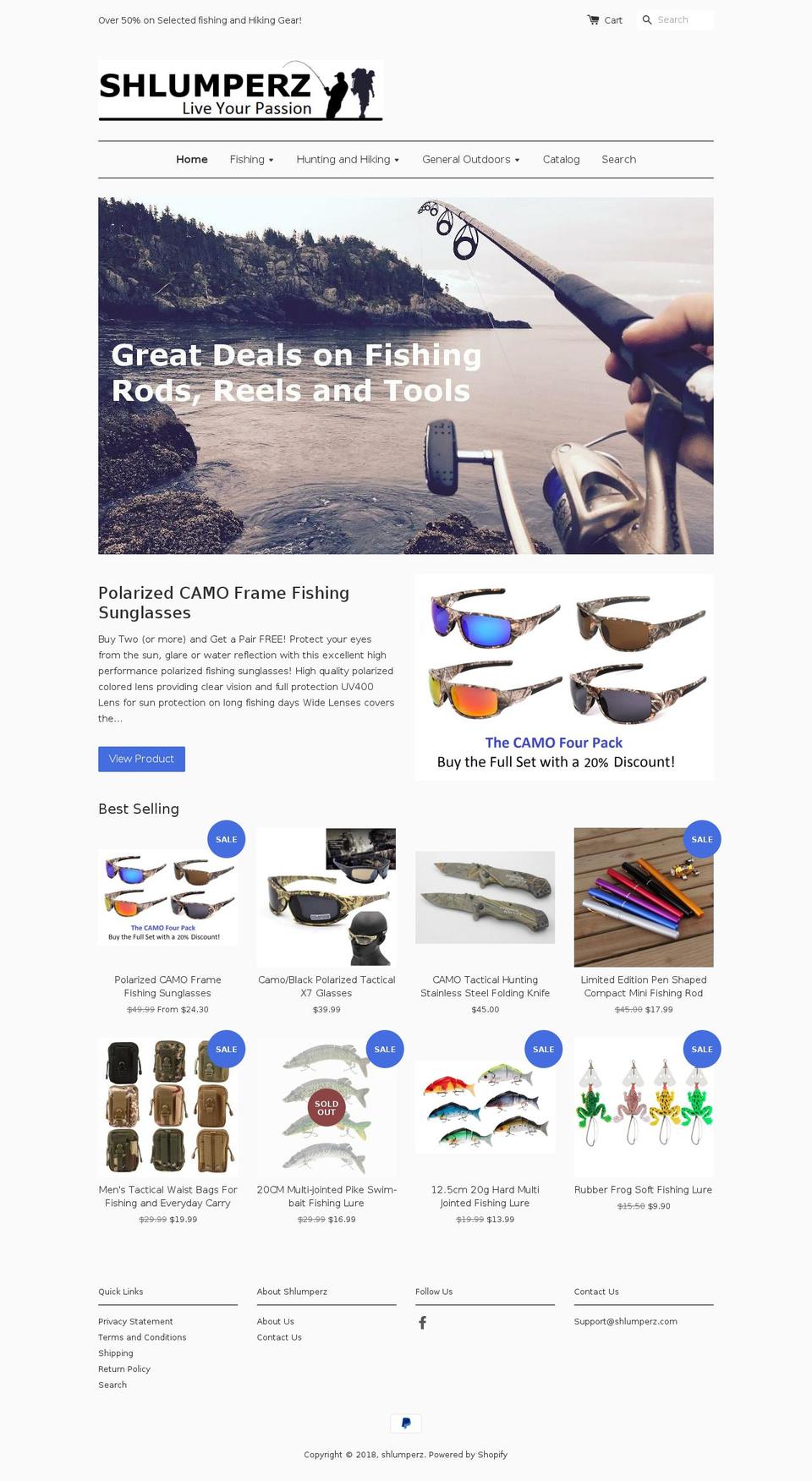 shlumperz.com — Shopify storefront screenshot
