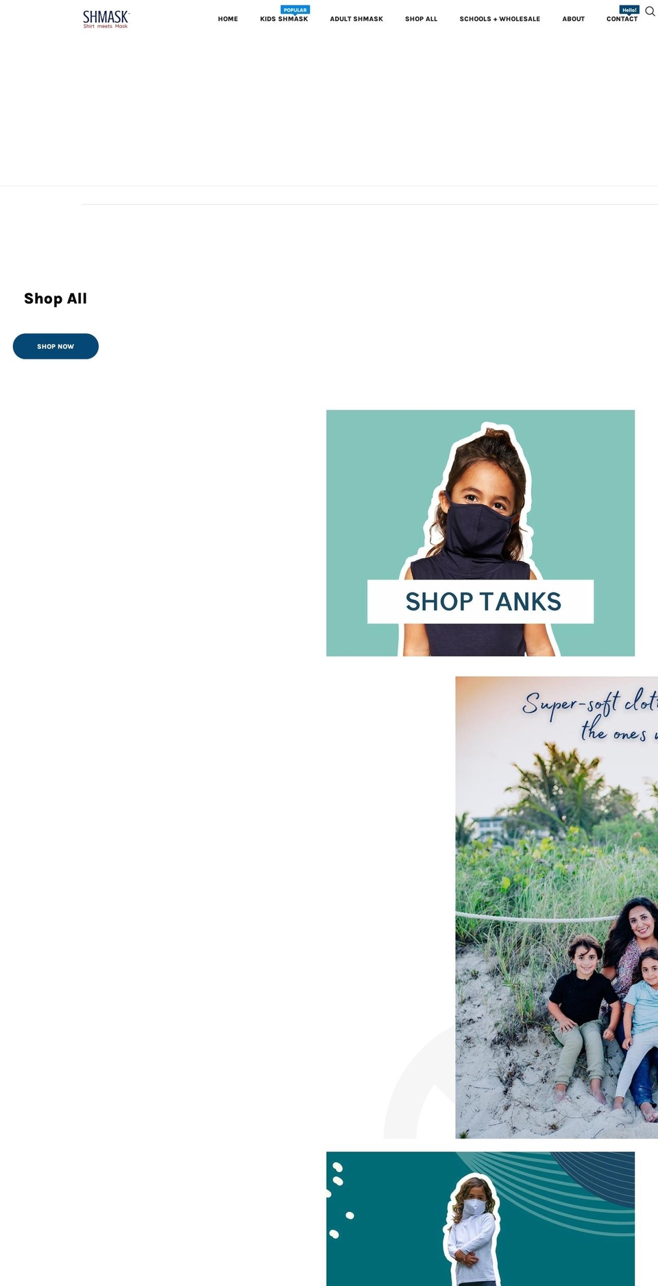shmask.com shopify website screenshot