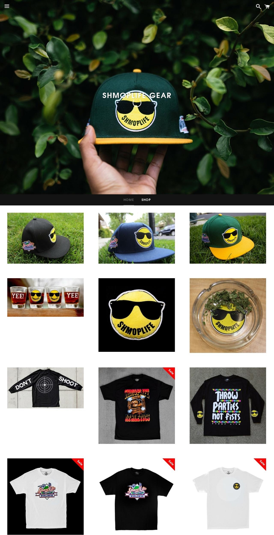 shmoplife.com shopify website screenshot