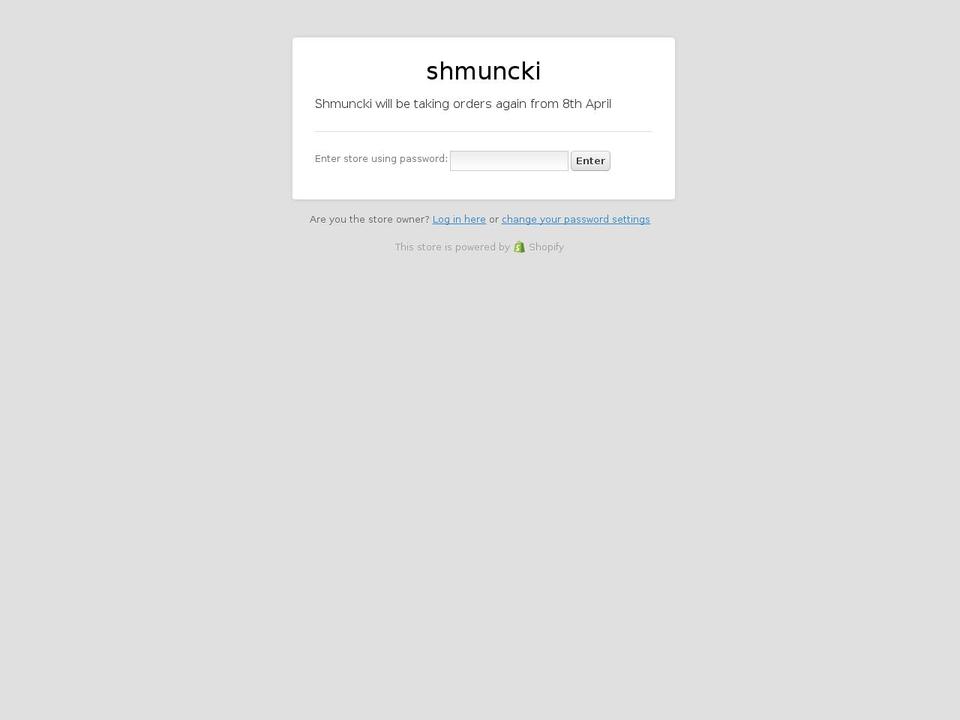 shmuncki.com shopify website screenshot