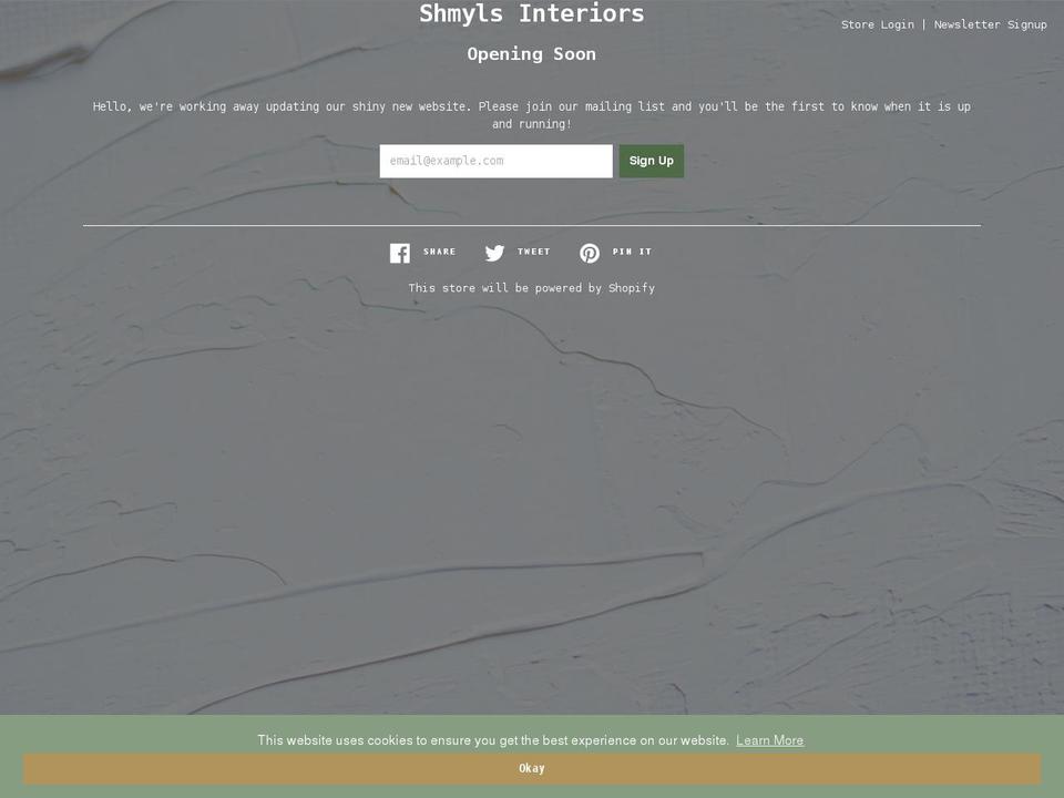 shmyls.com shopify website screenshot