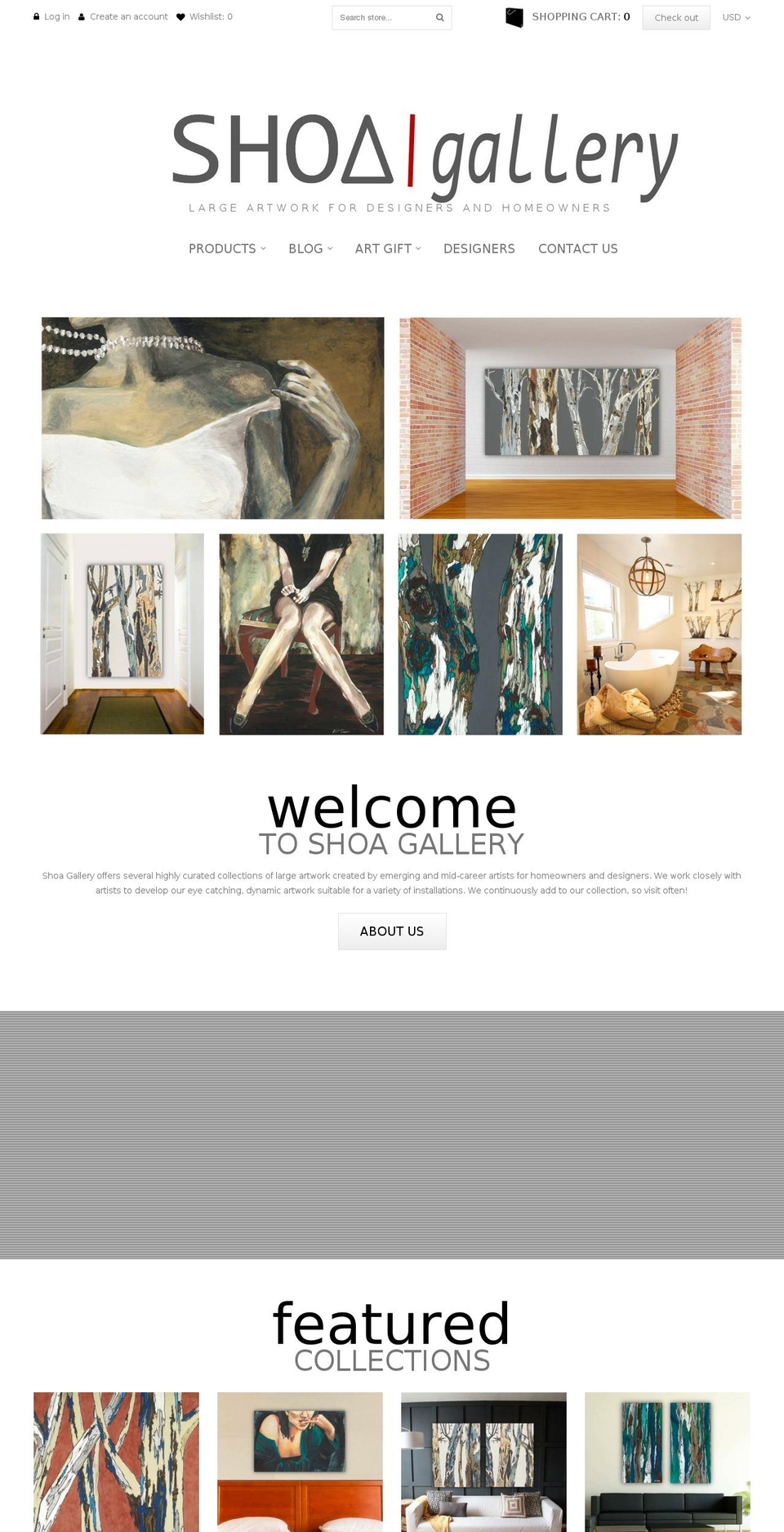 shoagallery.com shopify website screenshot