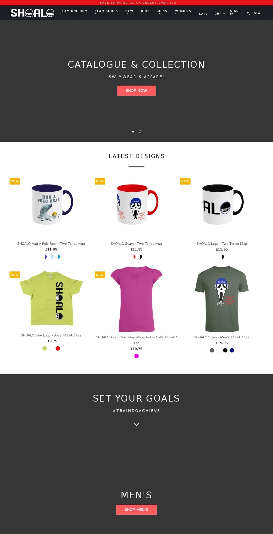 shoalo.com — Shopify storefront screenshot