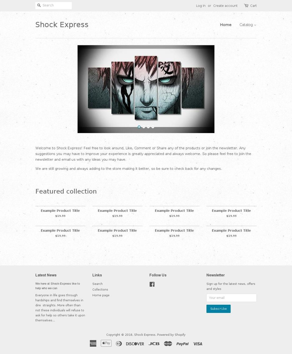 shock-express.com — Shopify storefront screenshot