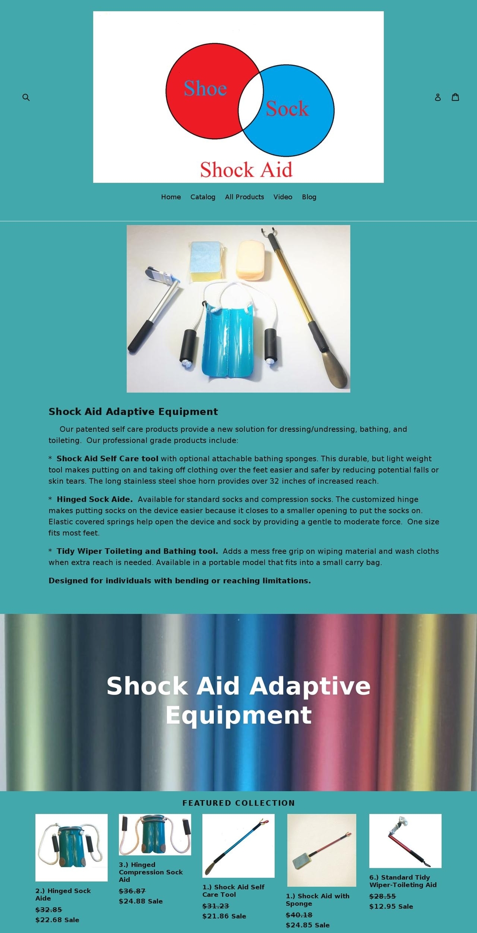 shockaide.net shopify website screenshot