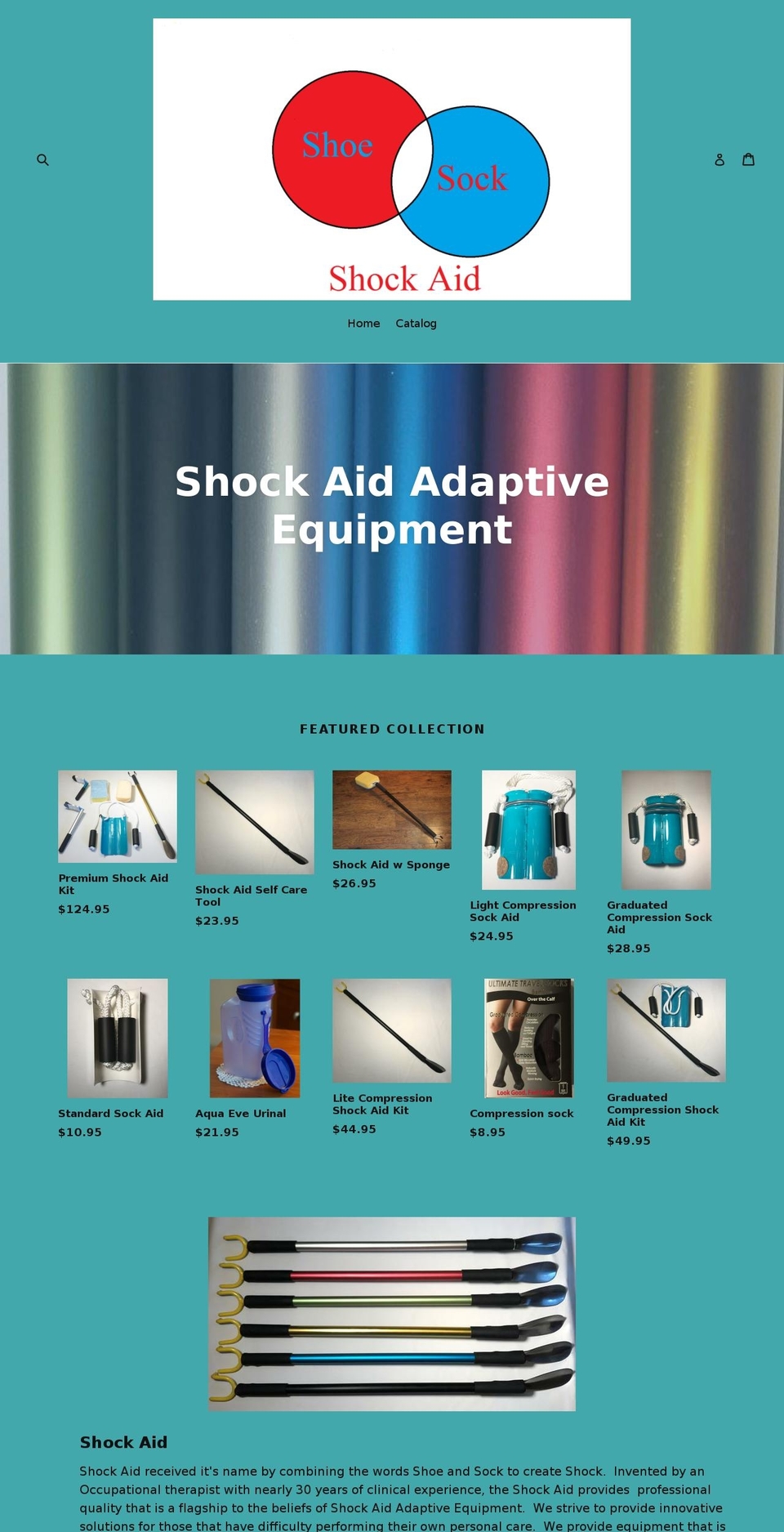 shockaide.org shopify website screenshot