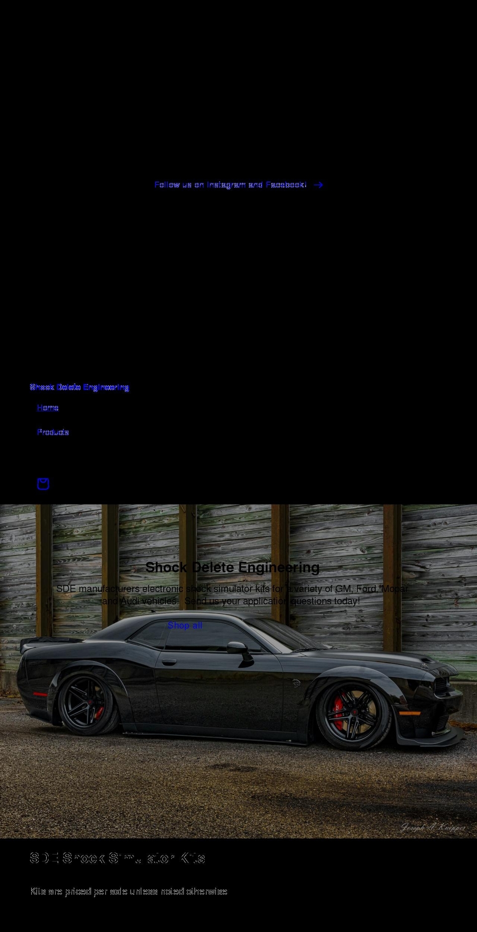 shockdeletes.com shopify website screenshot