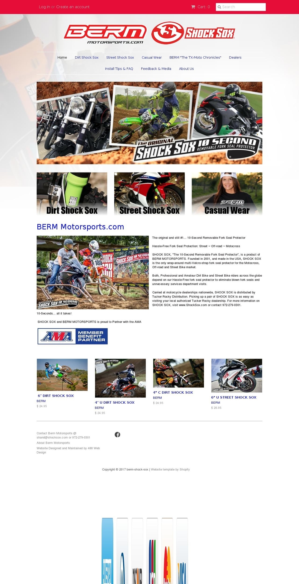 shocksox.com shopify website screenshot