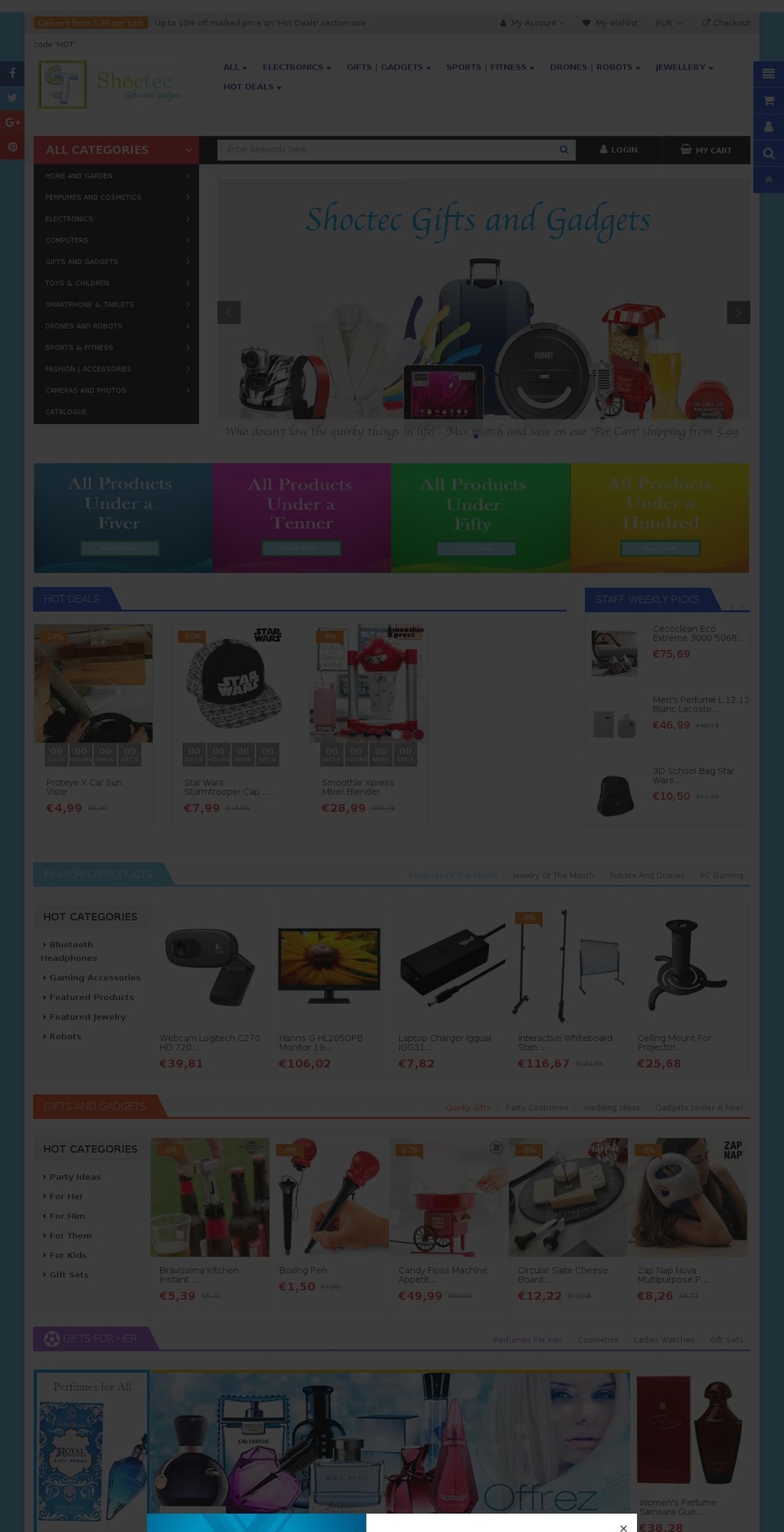MAX Shopify theme site example shoctec.com