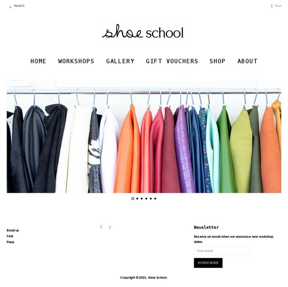 shoe-school.com shopify website screenshot