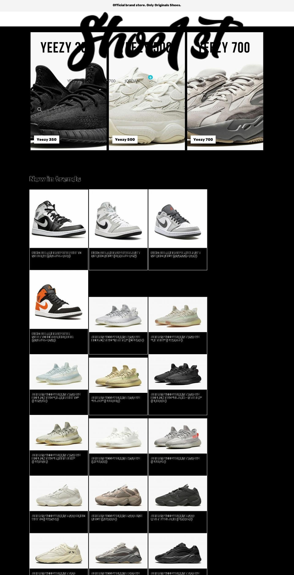 shoe1st.com — Shopify storefront screenshot