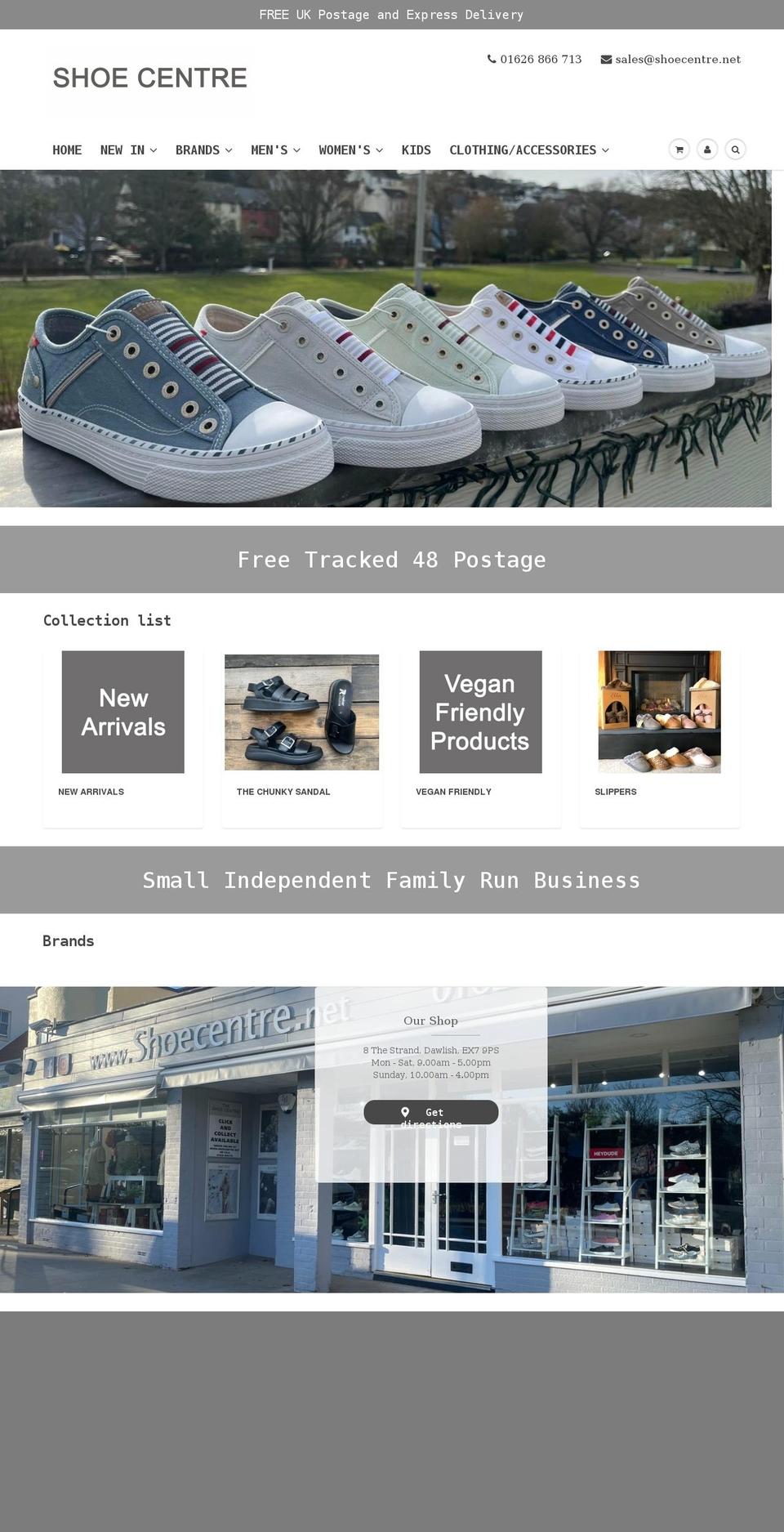 shoecentre.net shopify website screenshot