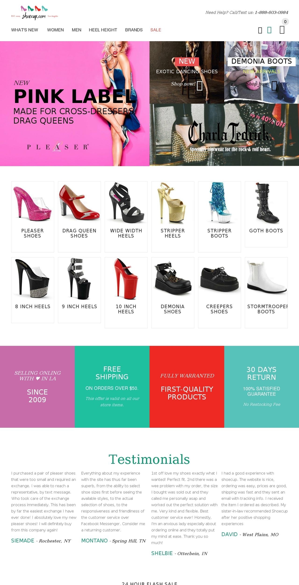 shoecup.us shopify website screenshot