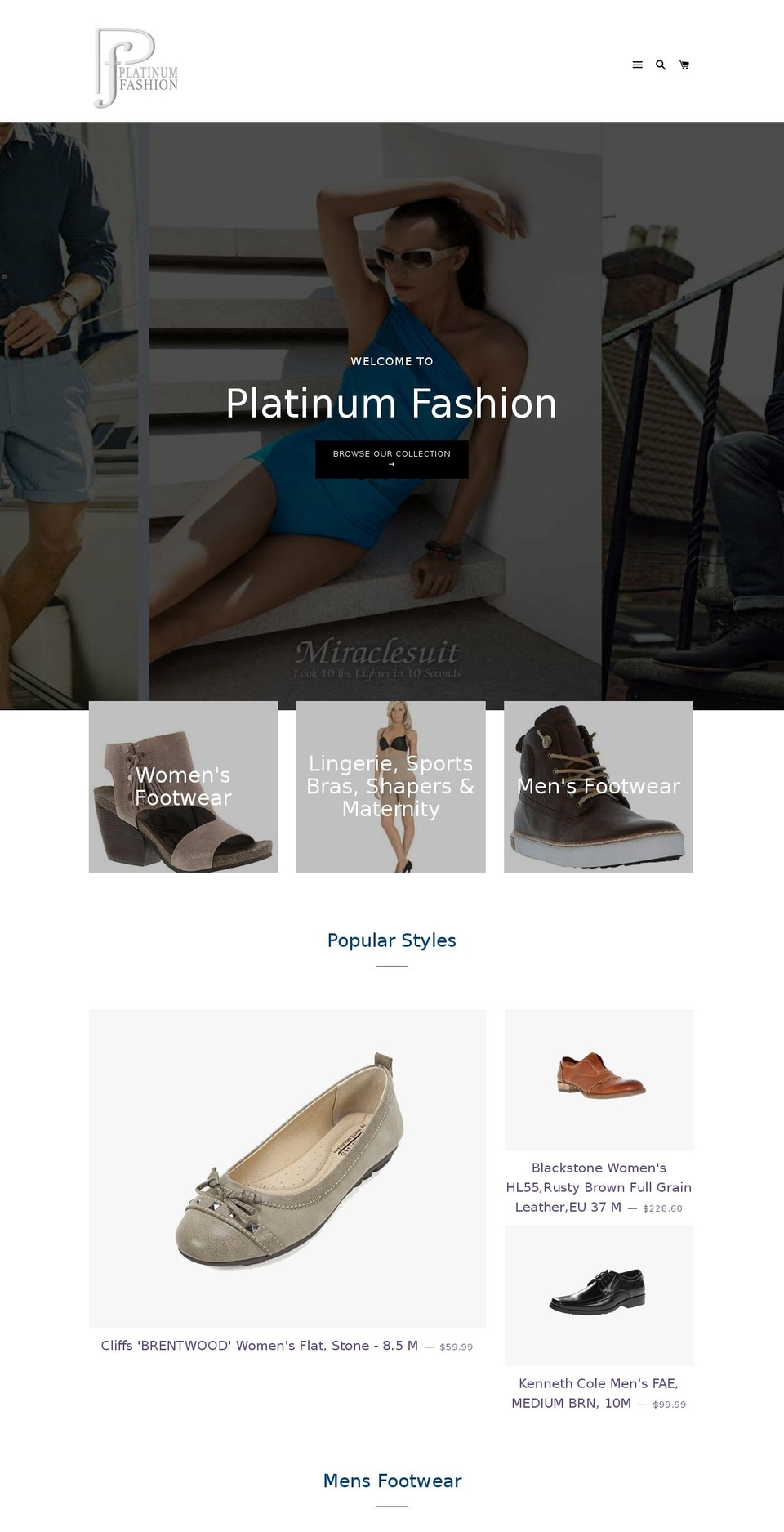 shoedebut.com — Shopify storefront screenshot
