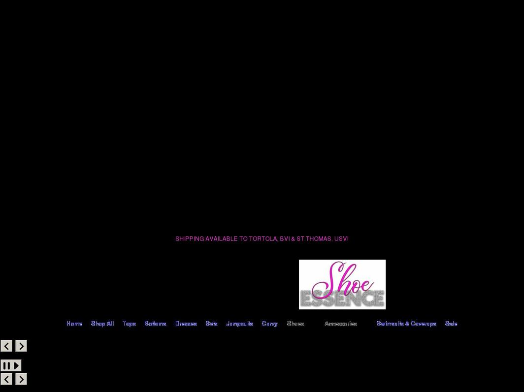 shoeessencebvi.com shopify website screenshot