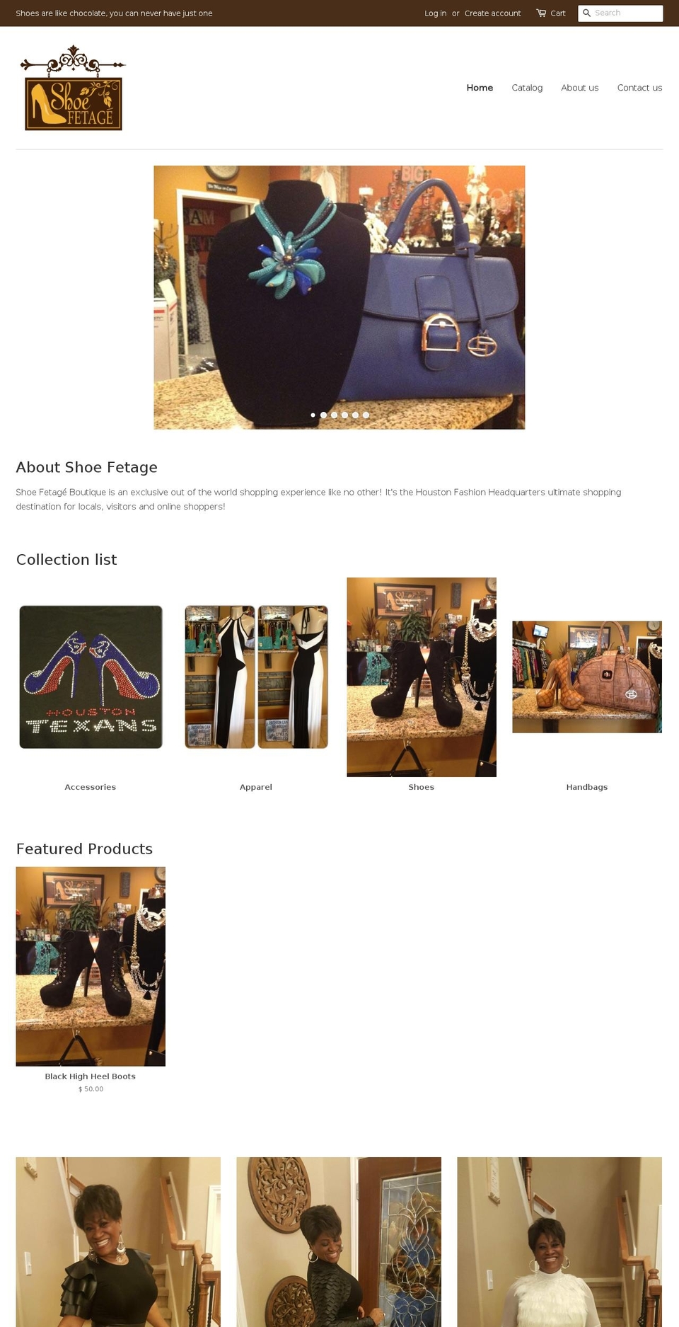 shoefetage.com — Shopify storefront screenshot