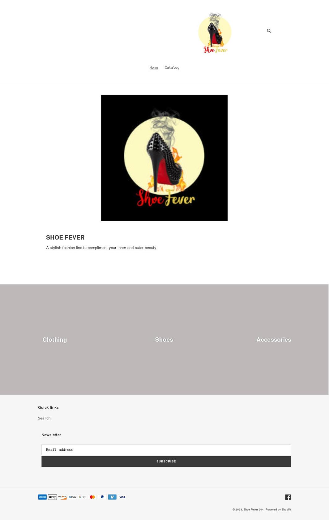 shoefever.shop shopify website screenshot