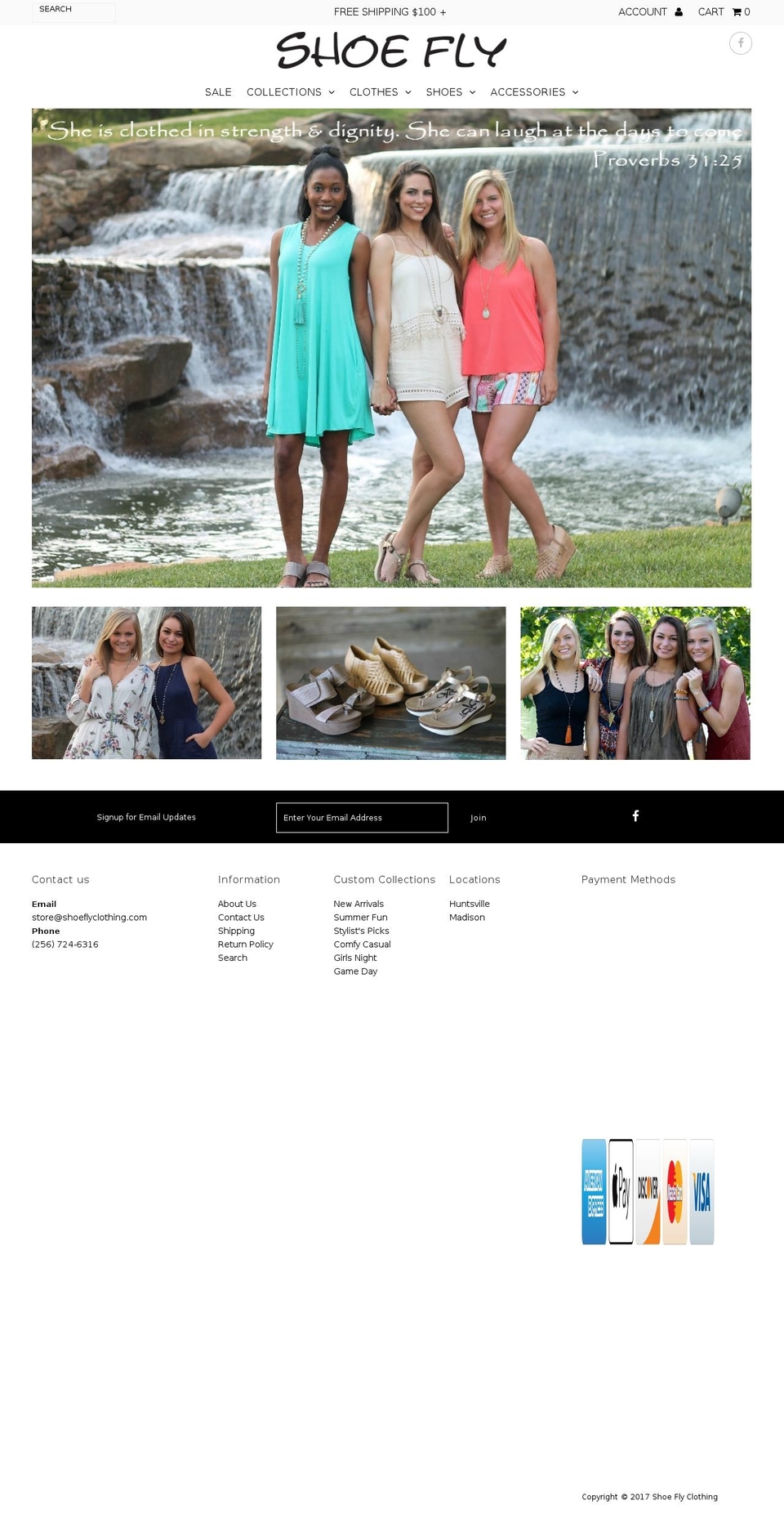 shoeflyclothing.com shopify website screenshot