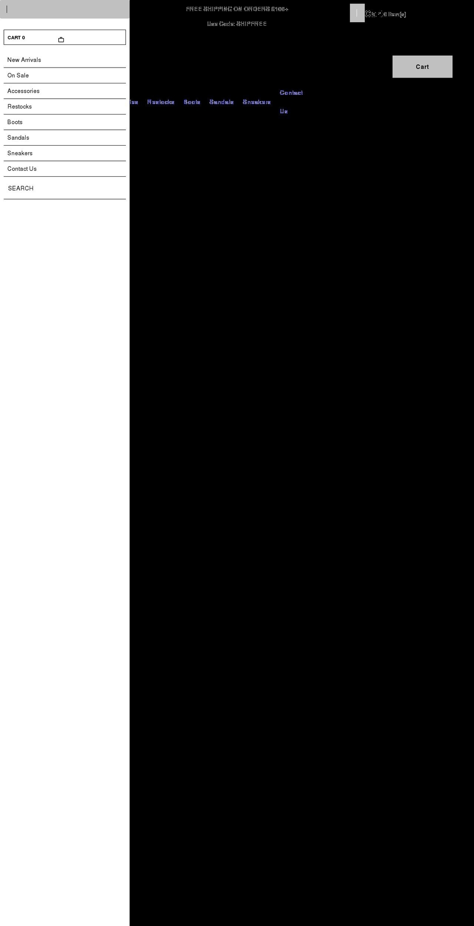 shoekandyy.com shopify website screenshot