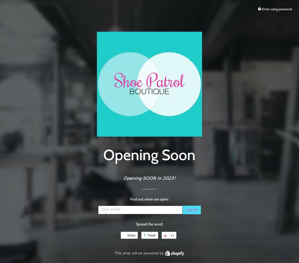 shoepatrolboutique.com — Shopify storefront screenshot