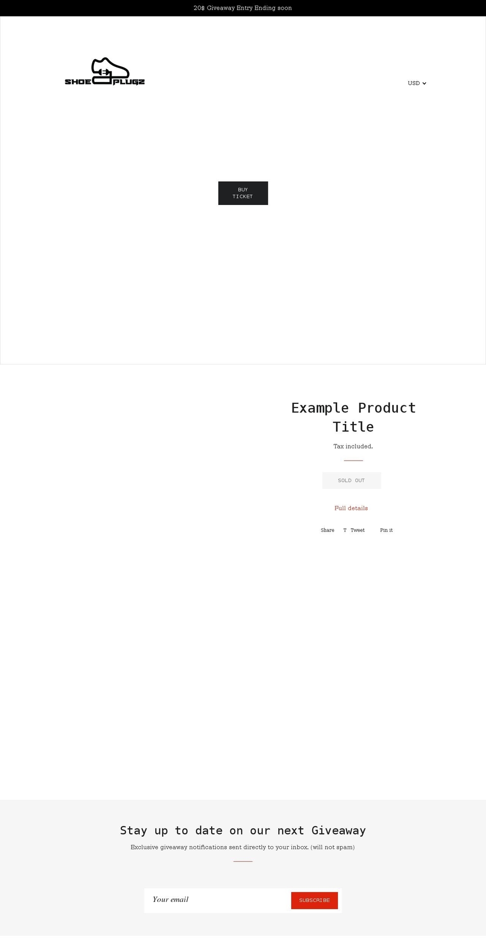 shoeplugz23.com shopify website screenshot