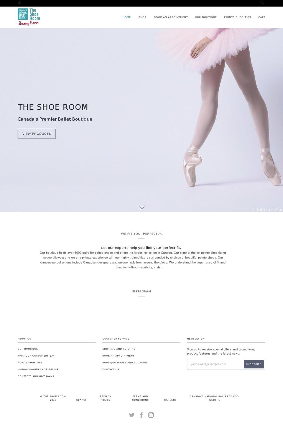shoeroom.ca shopify website screenshot