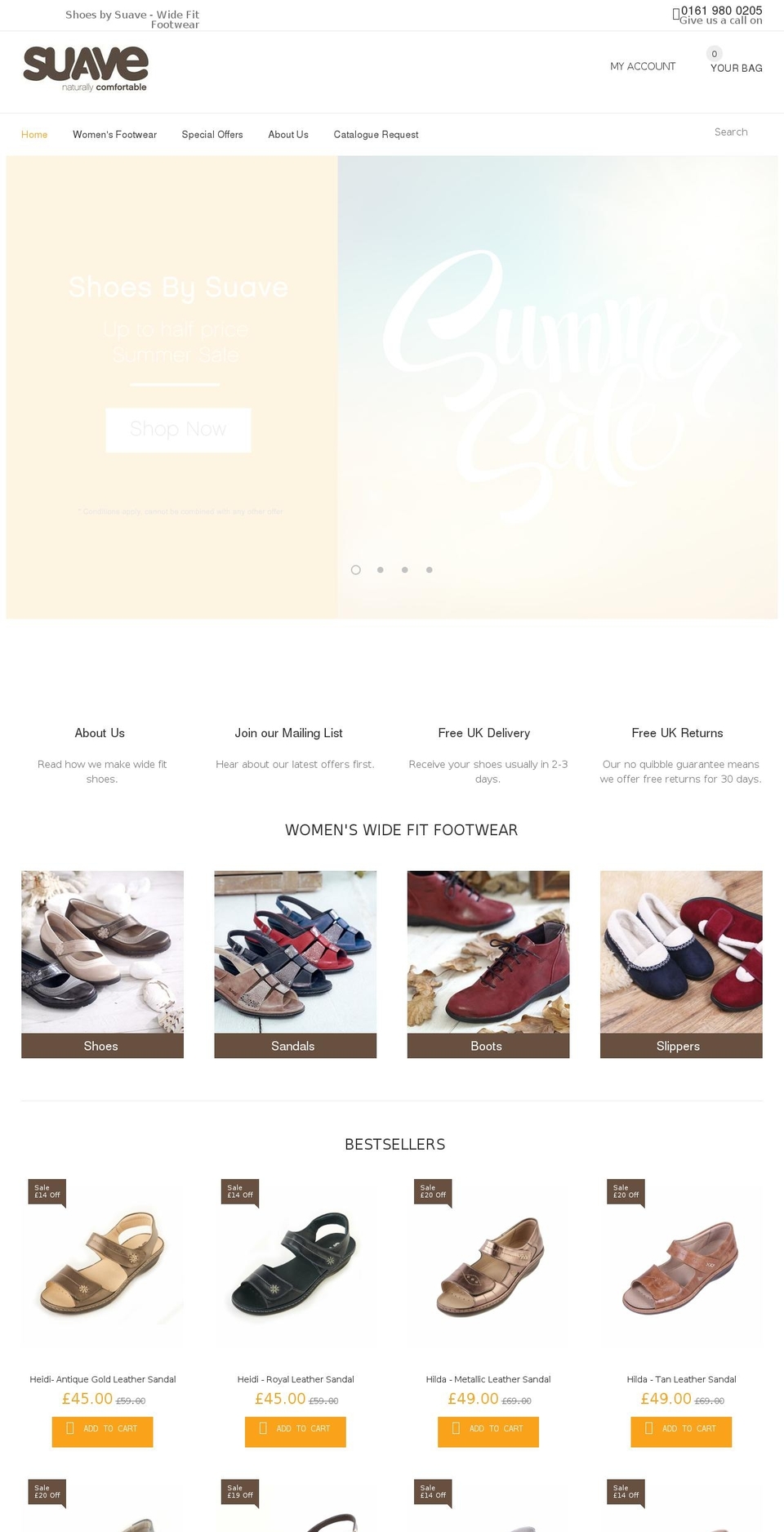 shoesbysuave.com — Shopify storefront screenshot