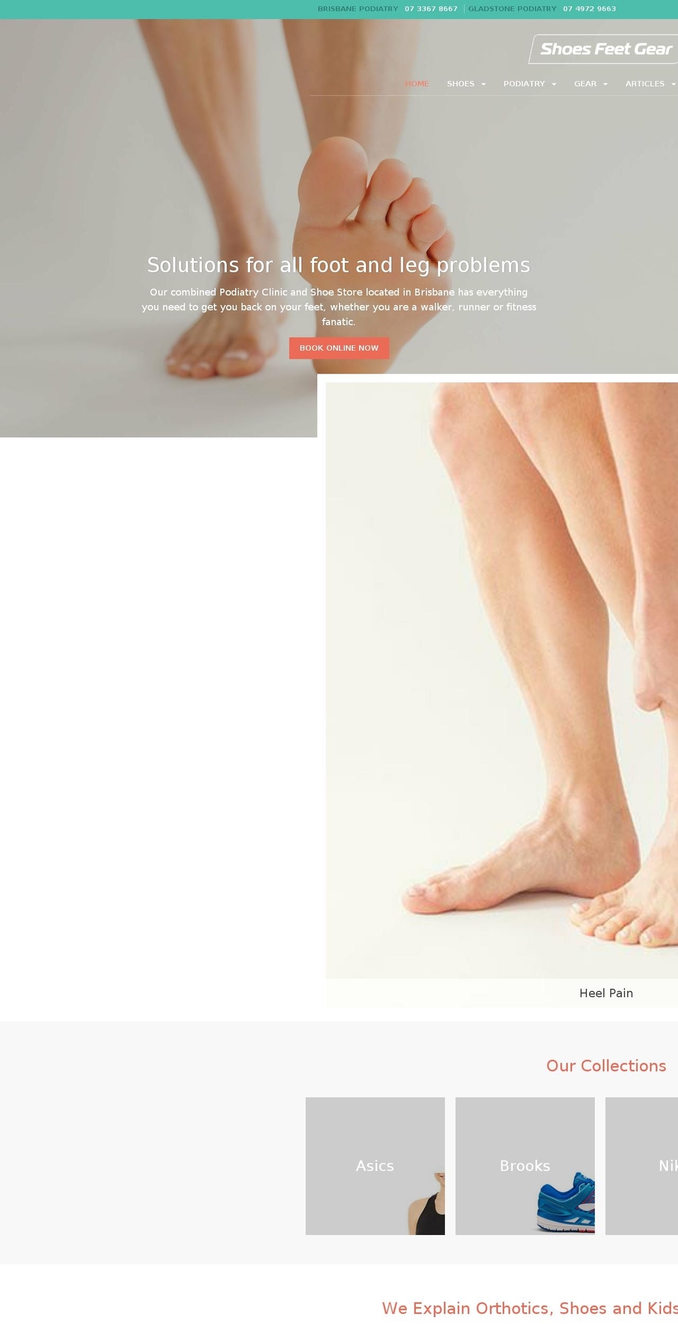 shoesfeetgear.com — Shopify storefront screenshot