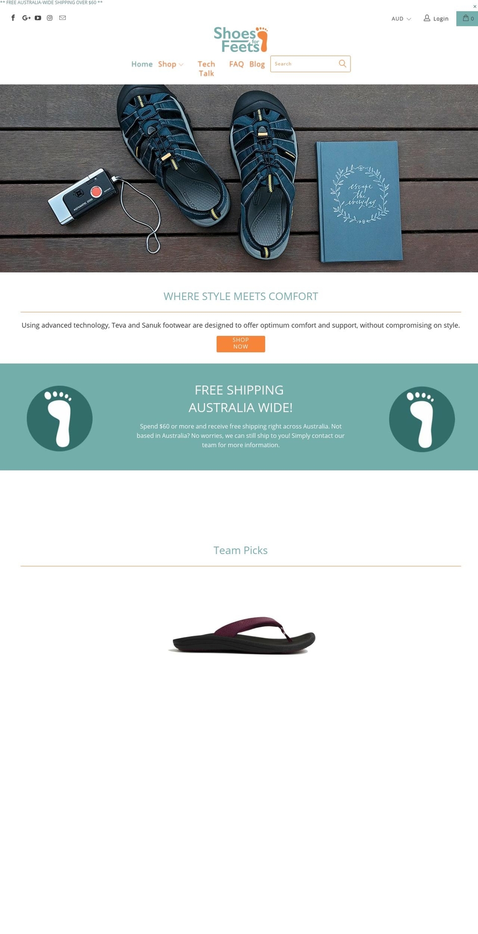 Versio: 3.1.2.Turbo_V3 Shopify theme site example shoesforfeets.com.au
