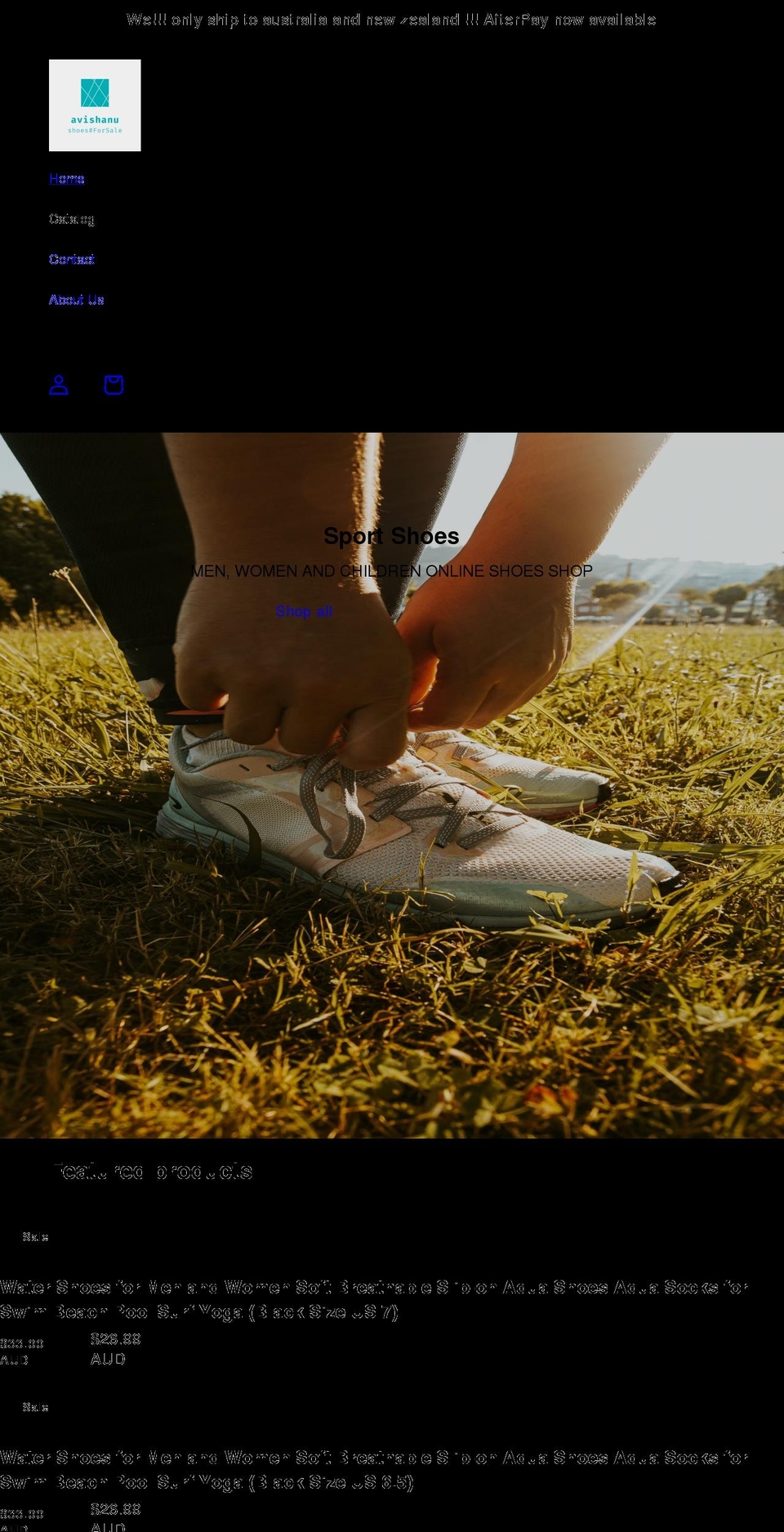 shoesforsale.com.au shopify website screenshot