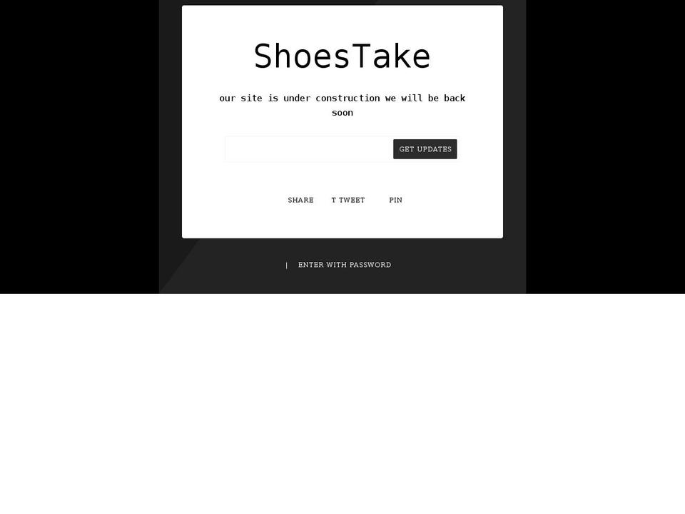 shoestake.com shopify website screenshot