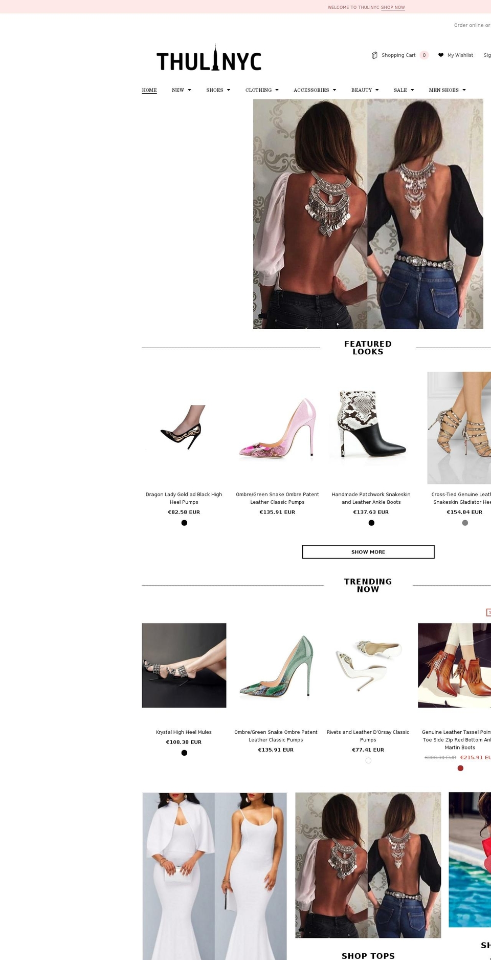 shoesthelimit.com shopify website screenshot