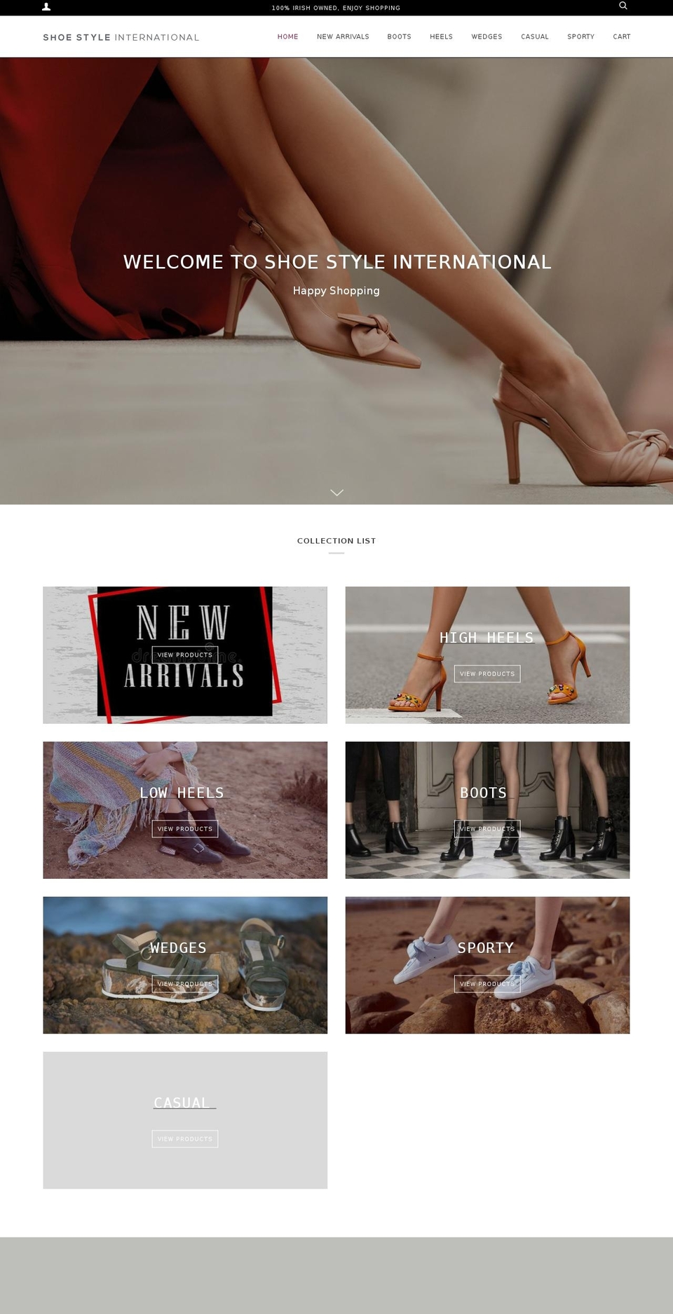 shoestyleinternational.com — Shopify storefront screenshot