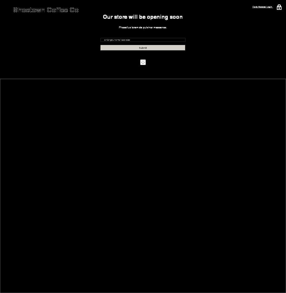 shoetowncoffee.co.uk shopify website screenshot